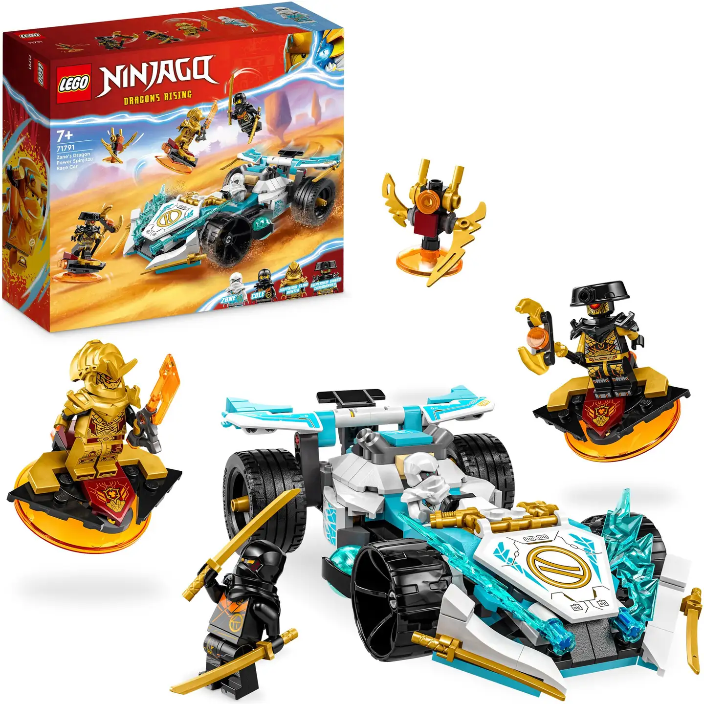 LEGO® Ninjago 71791 Lohikäärmevoiman Zane – spinjitzu-kilpa-auto - 4