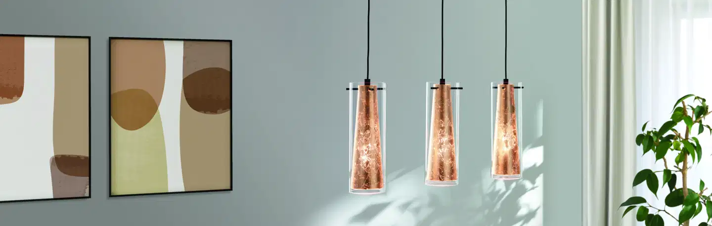 EGLO Riippuvalaisin 3-os Pinto Gold E27 3x40W kulta - 5