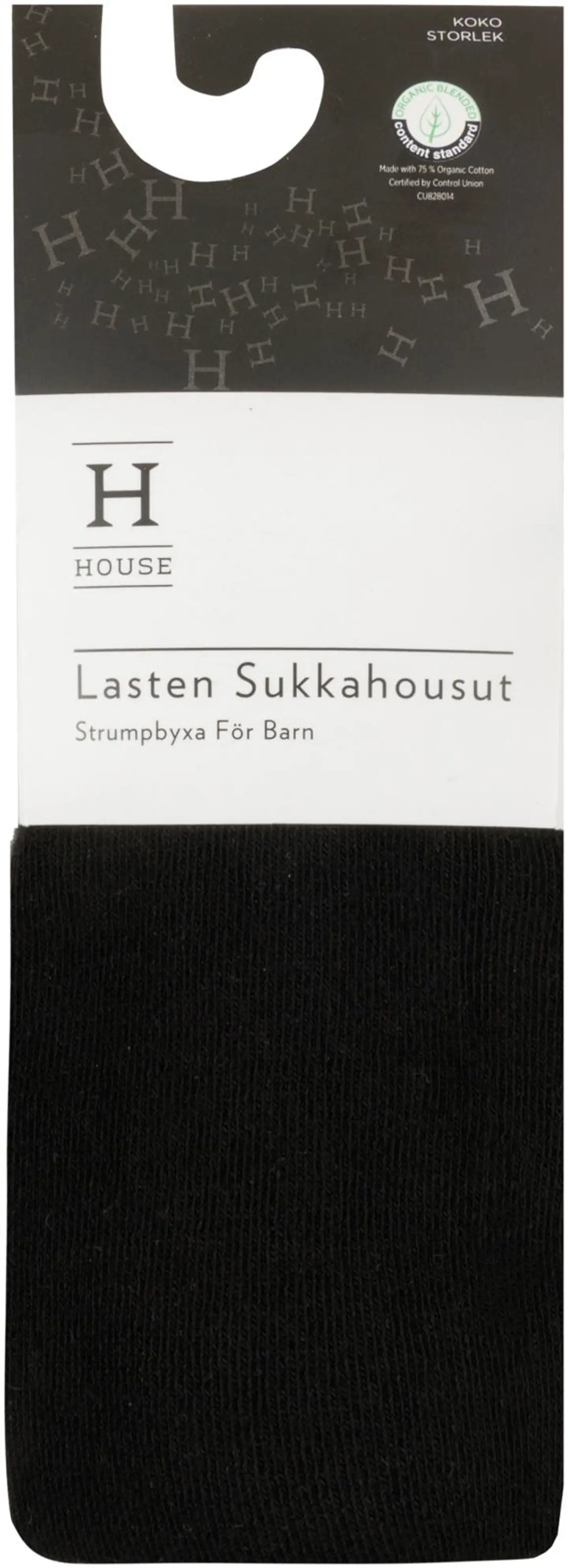 House lasten sukkahousut - MUSTA