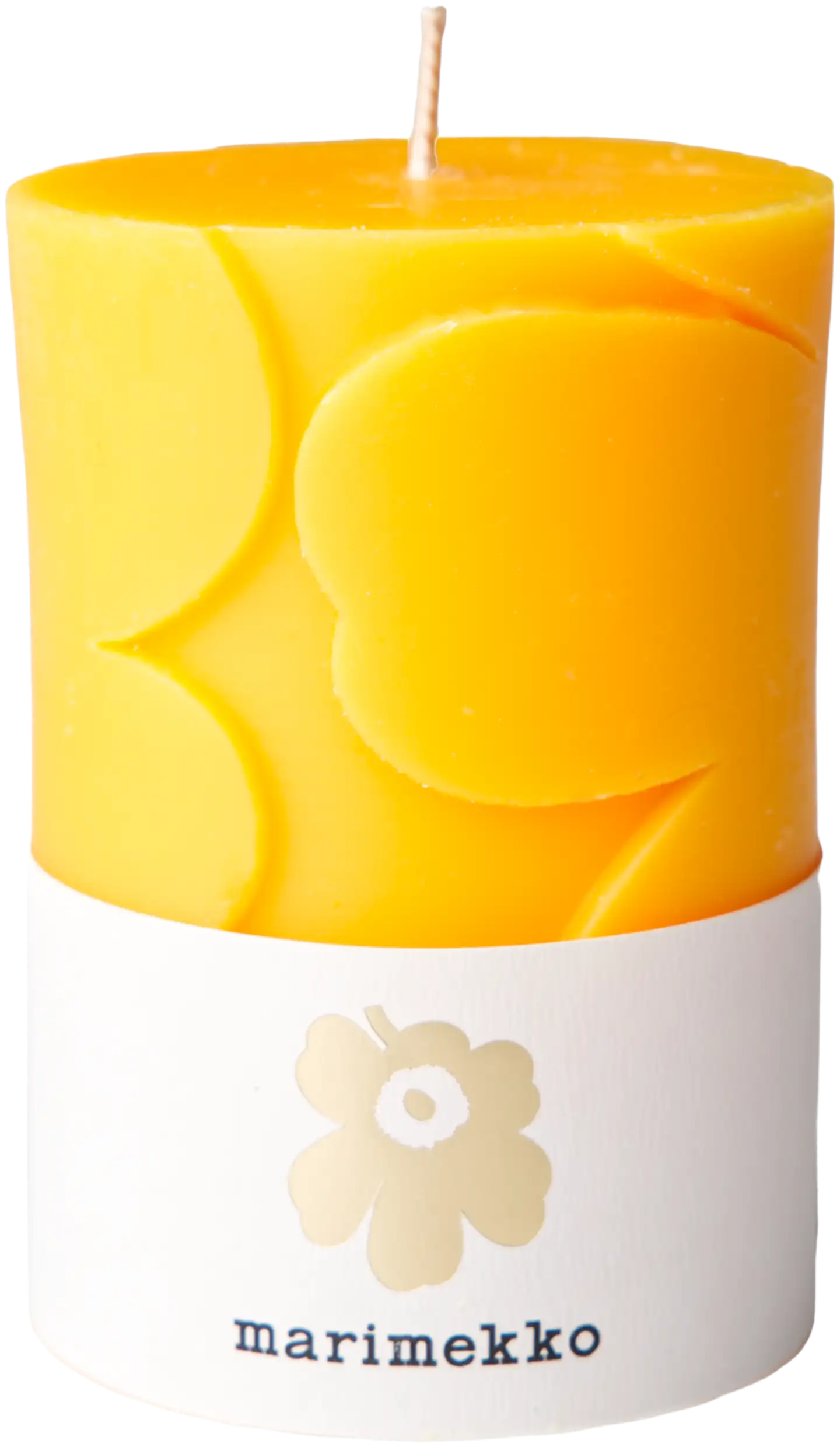 Marimekko Unikko keltainen pöytäkynttilä 1kpl/6,5x10cm - 1