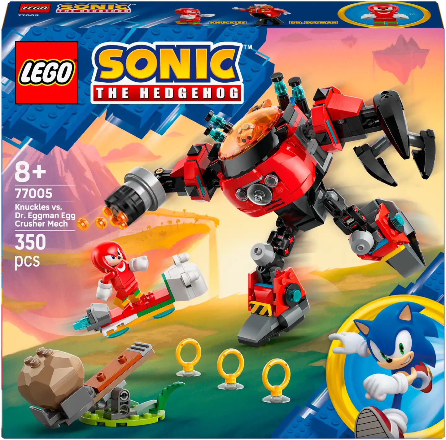 LEGO Sonic 77005 Knuckles vastaan Dr. Eggman ja Egg Crusher robotti - 2