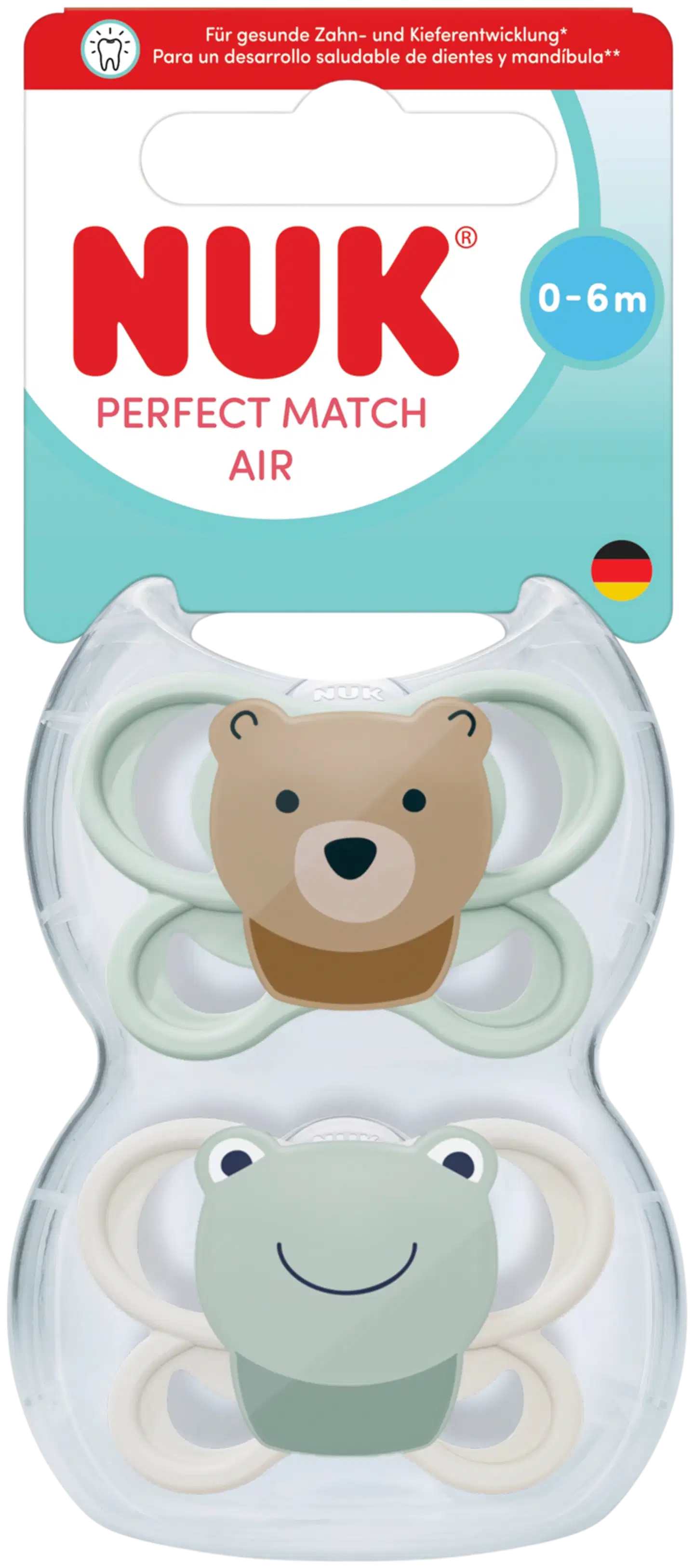NUK Perfect Match Huvitutti Koko 1 Air CL1 2/PKT - 1