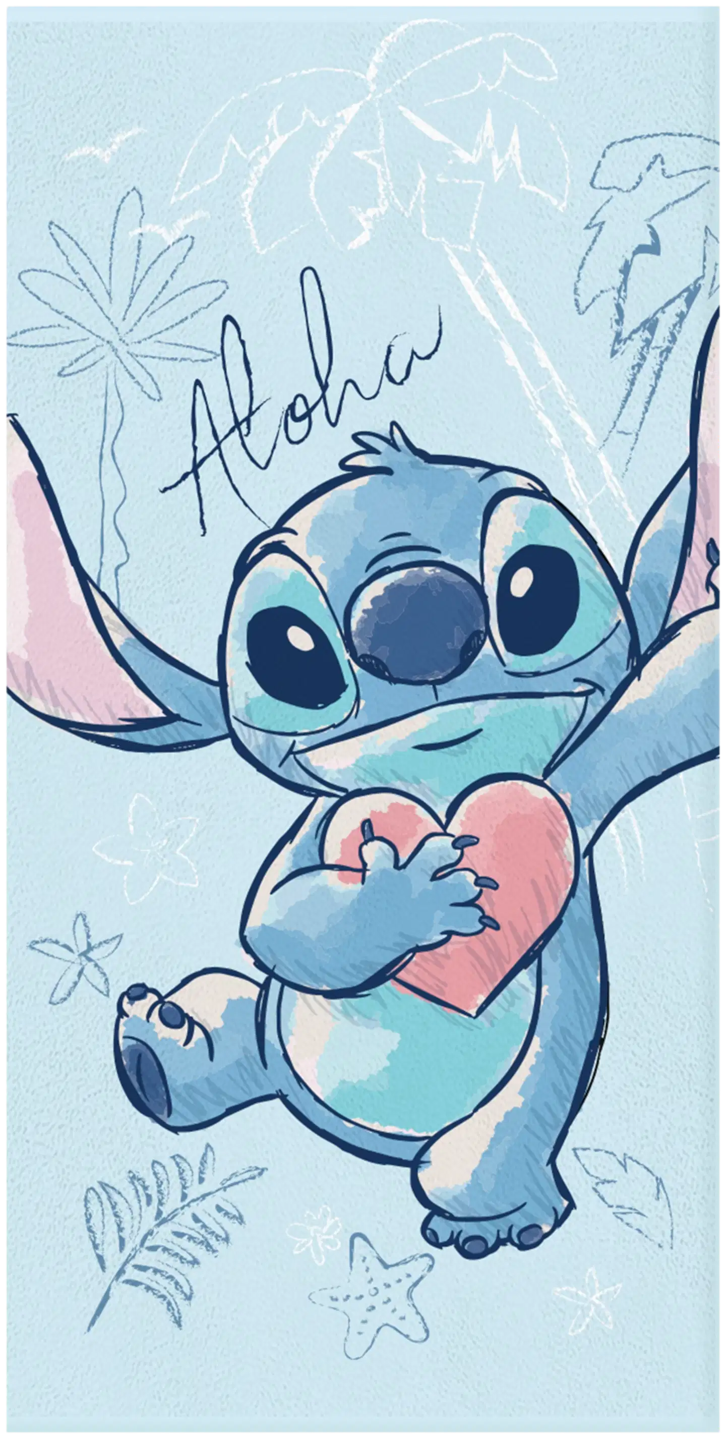 Stitch lasten kylpypyyhe 70x140 cm