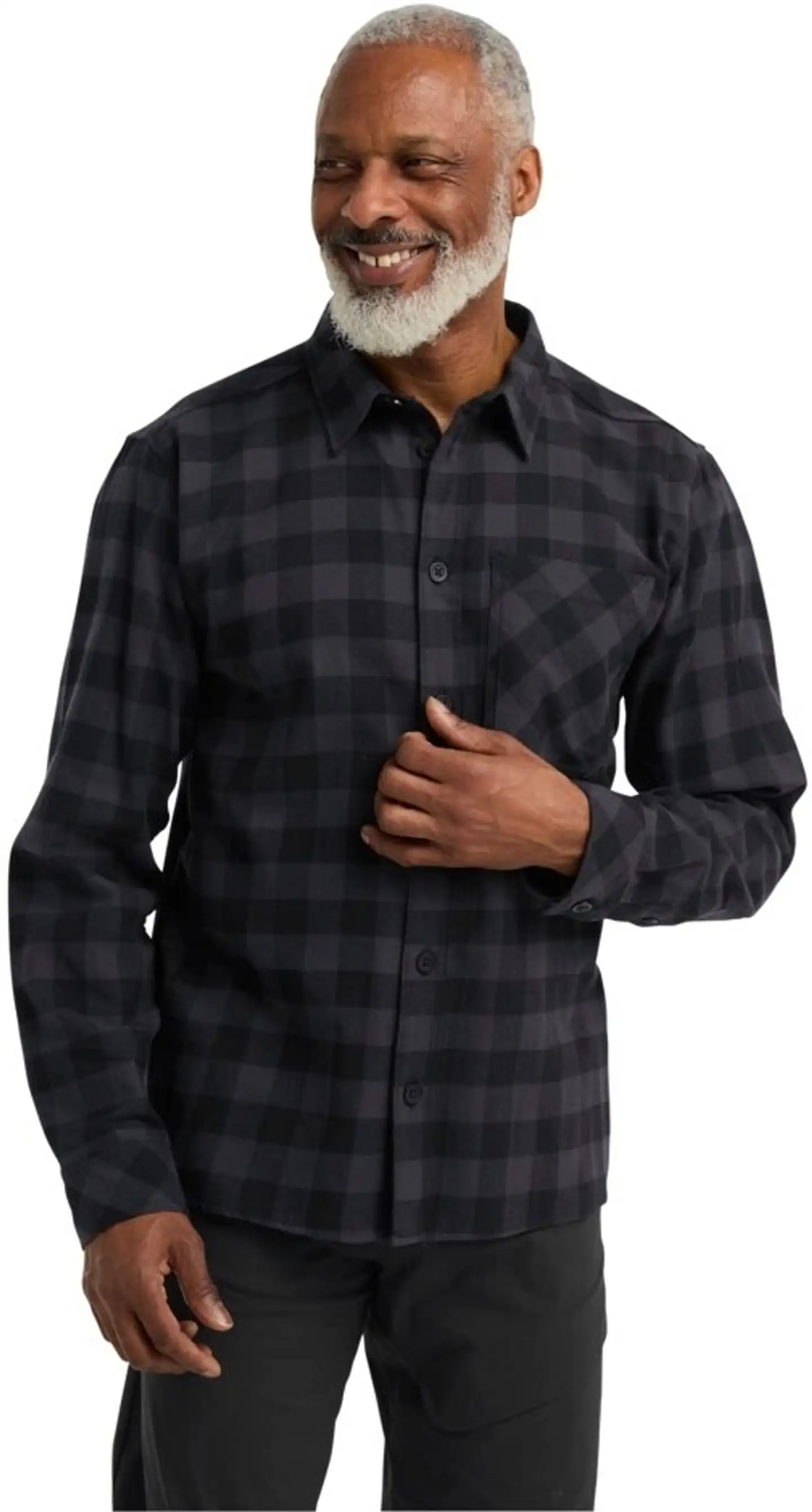 Jack Wolfskin miesten flanellipaita Lite - check black - 4