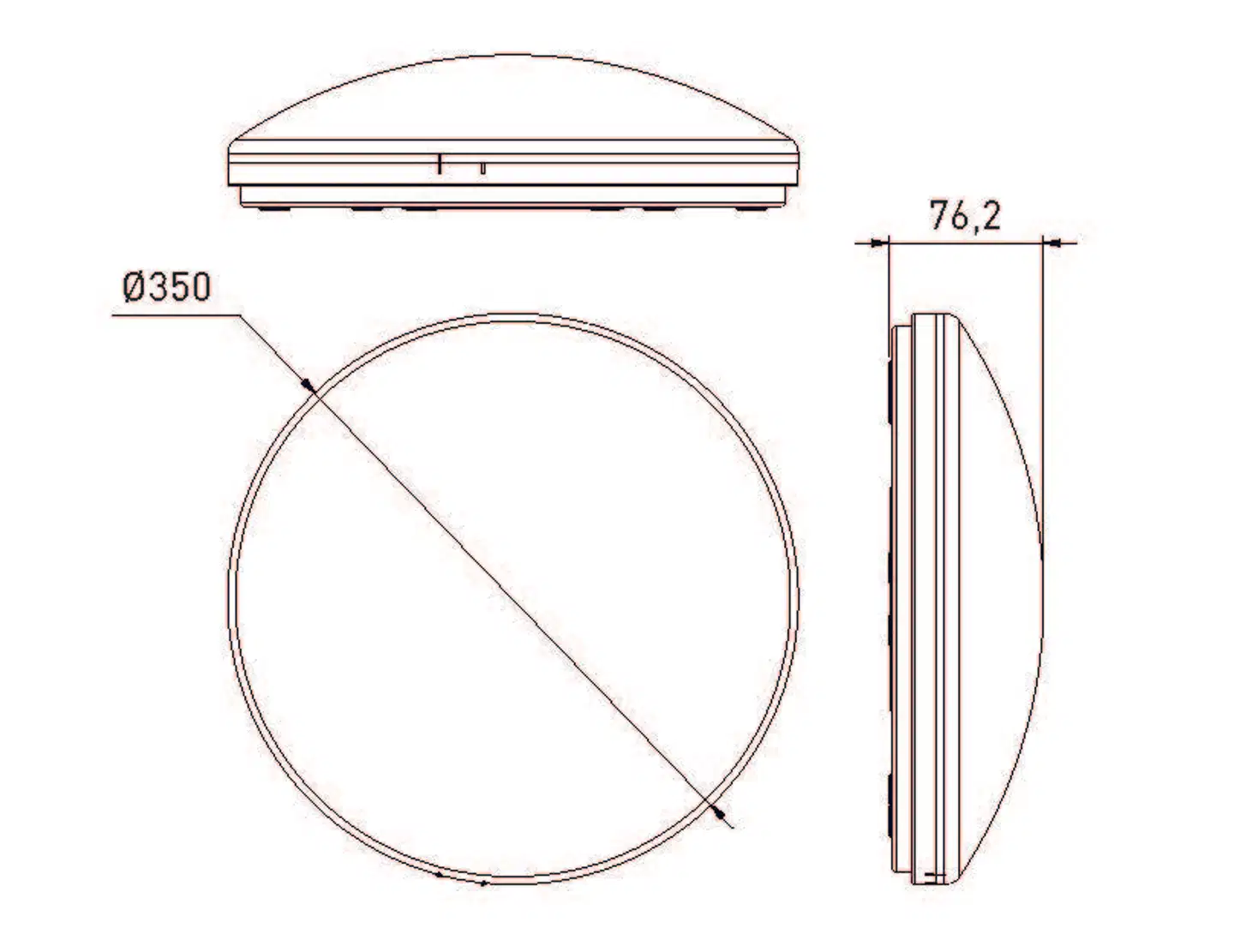 Airam Fenix Duo 350 IP44 12W 830/840 - 2
