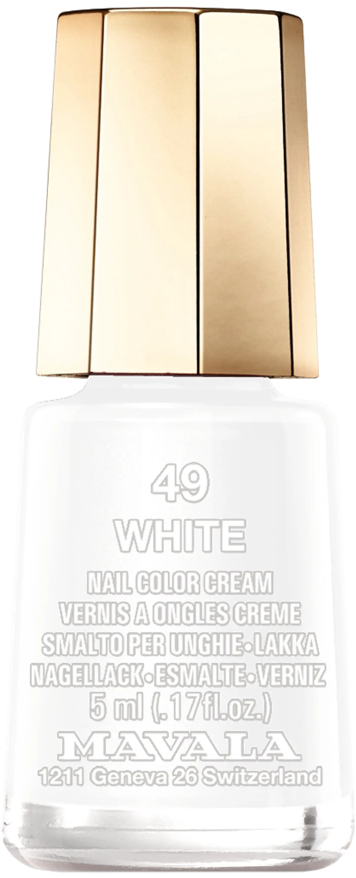 Mavala 5ml Nail Polish 49 White kynsilakka