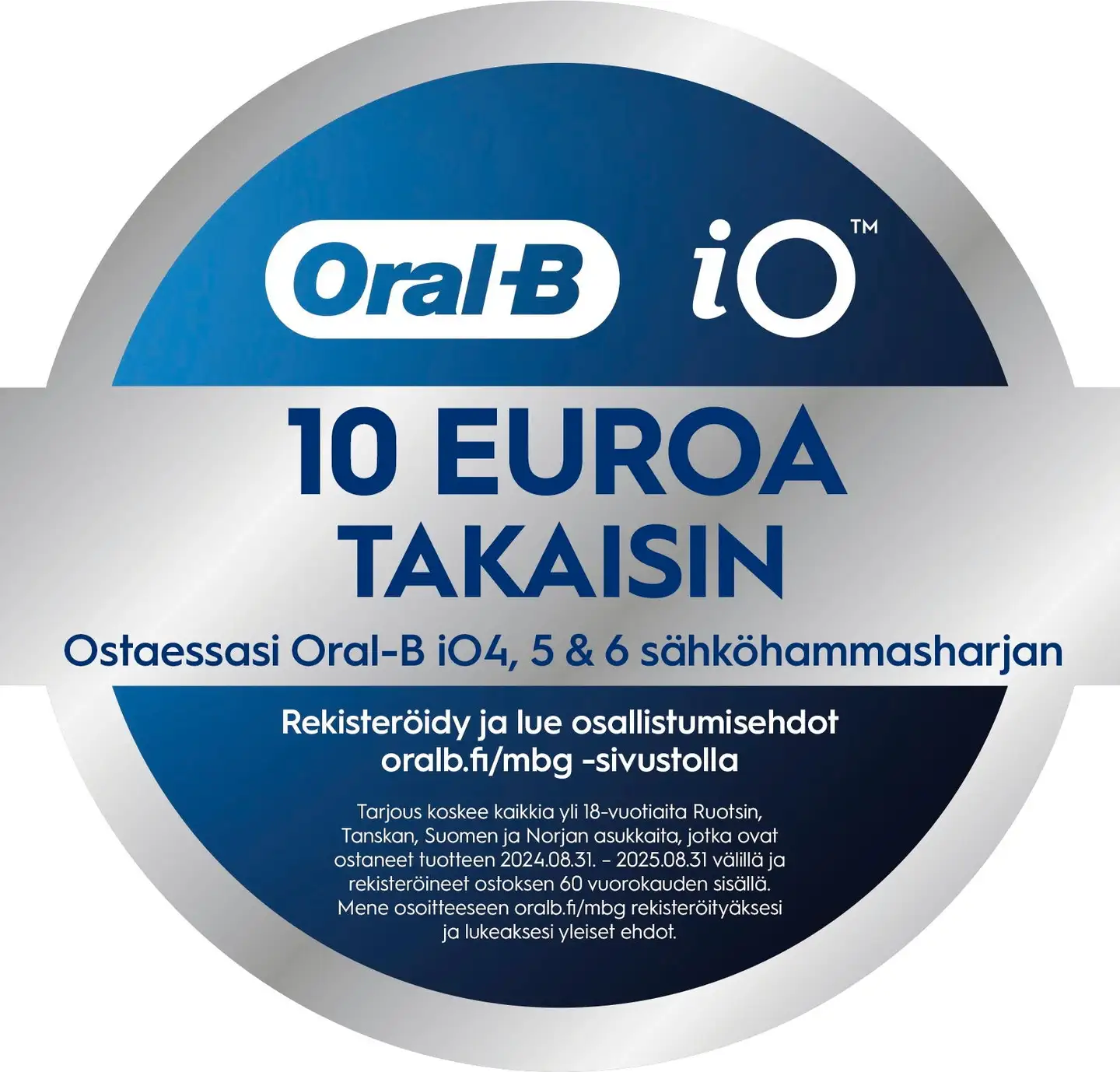 Oral-B Sähköhammasharja iO 6S Black Braun-tekniikalla - 8