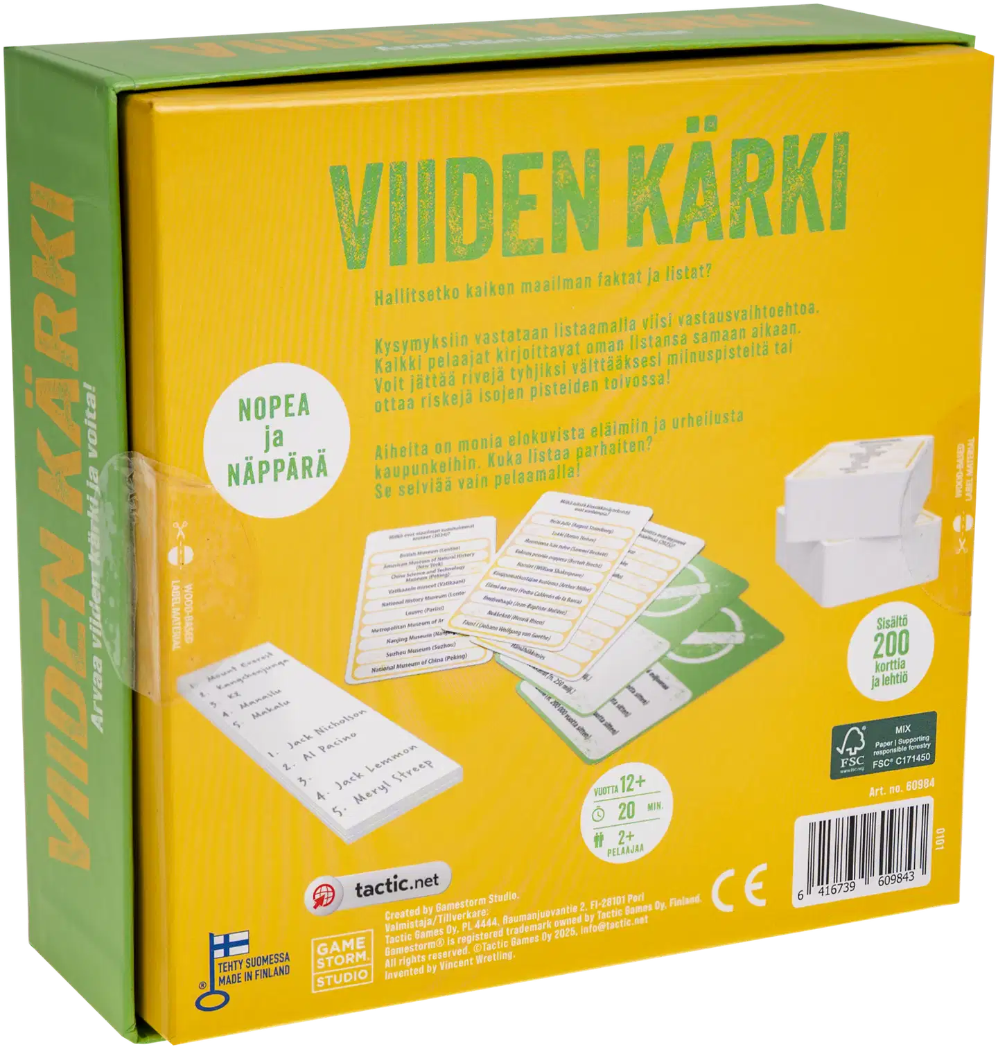 Tactic peli Viiden kärki - 5