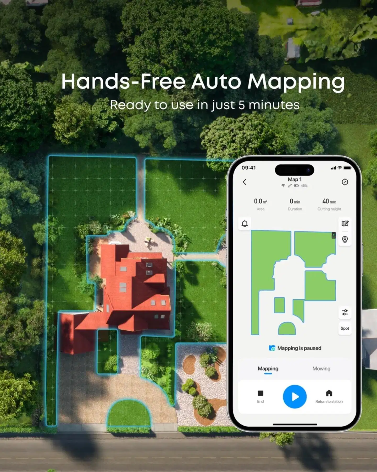 eufy robottiruohonleikkuri E15, 800m2 - 2