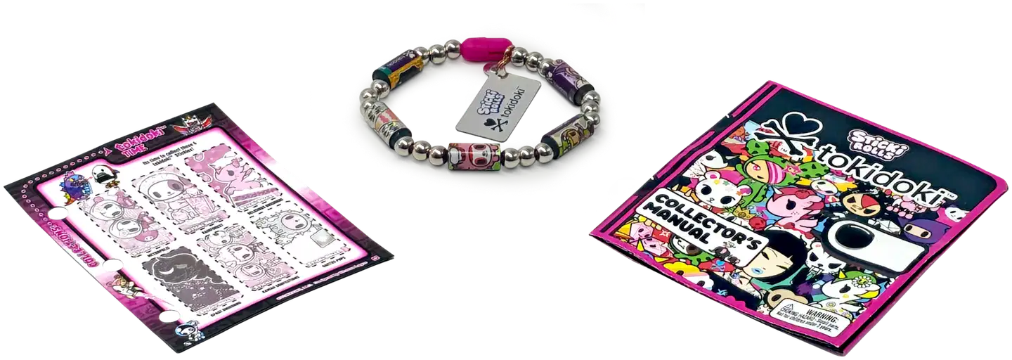 Sticki Rolls Tokidoki Tarrarannekoru Yllätyspakkaus 50 tarraa - 6