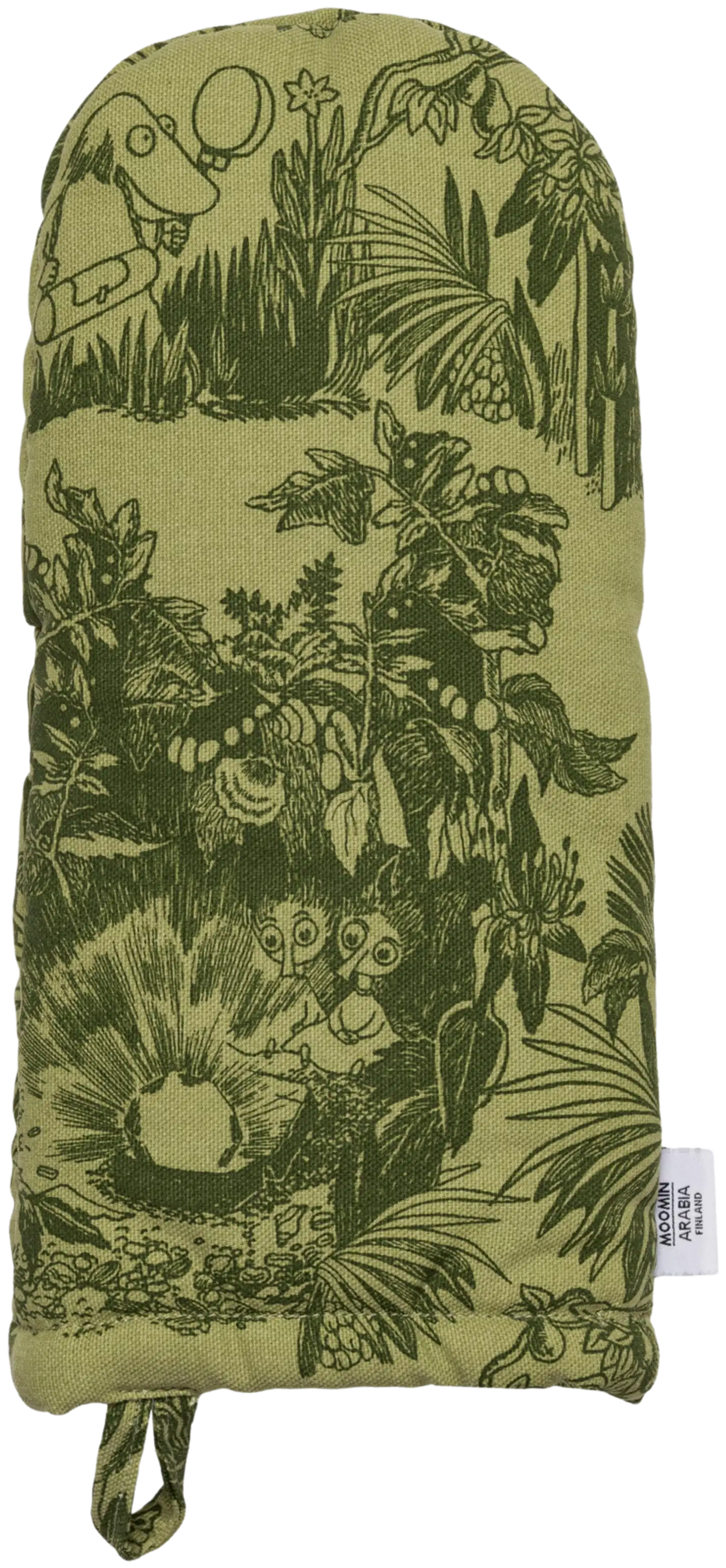 Moomin Arabia Muumi uunikinnas 15x34cm Lumottu metsä vihreä - 1
