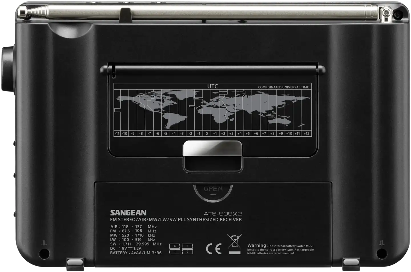 Sangean maailmanradio ATS-909X2 musta - 4