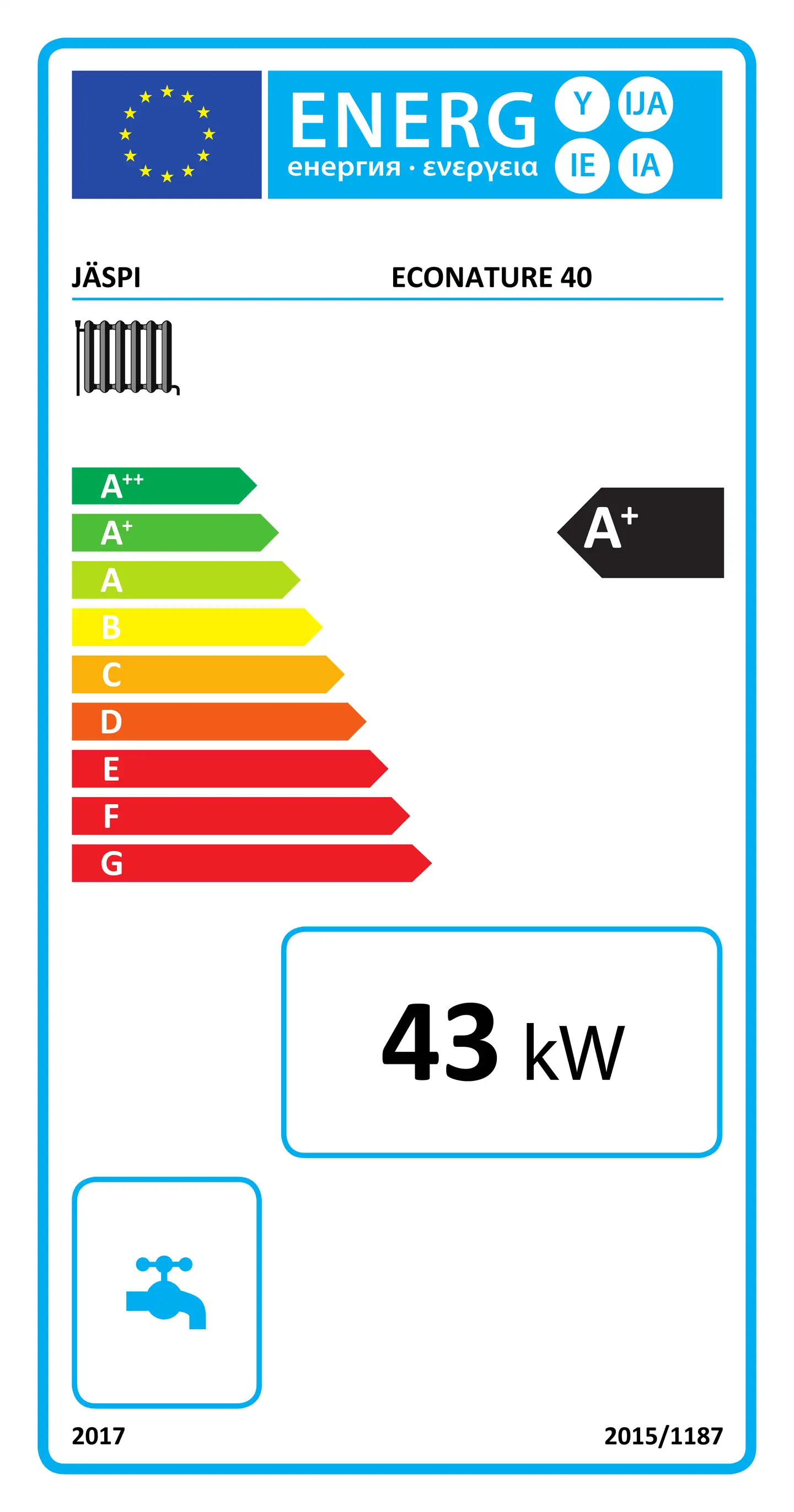 Jäspi puukattila Econature - 2