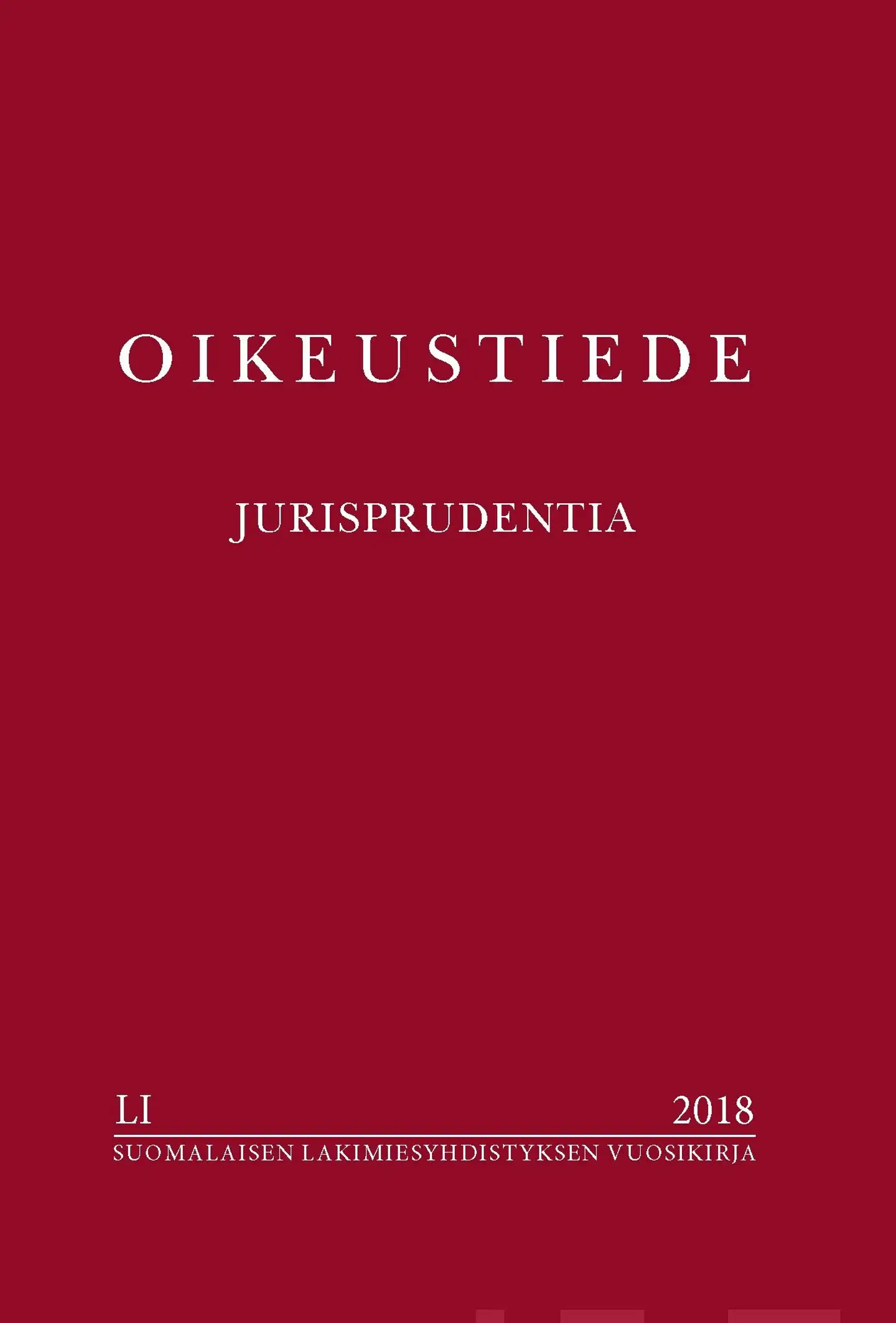 Oikeustiede - Jurisprudentia LI:2018