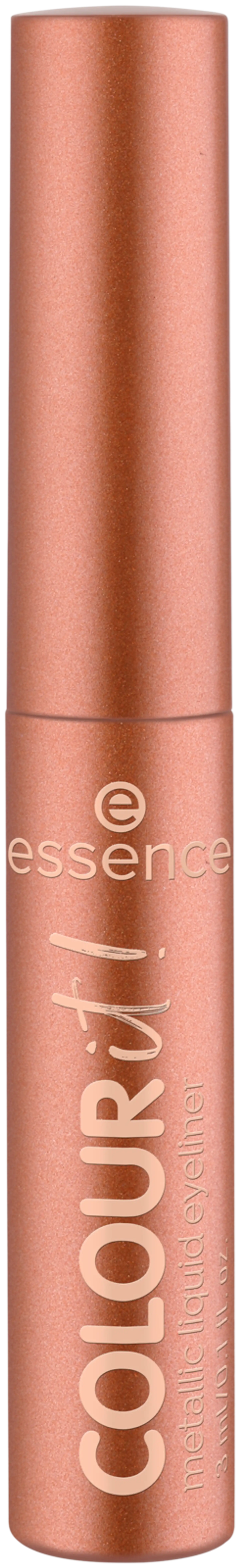essence COLOUR it! metallic liquid liner 01 Burnished Bronze 3 ml - Burnished Bronze - 1