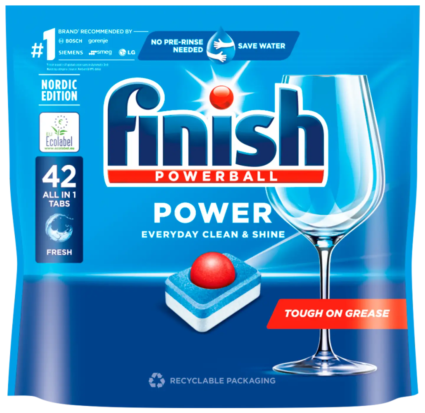 Finish Power All in 1 konetiskitabletti 42 kpl