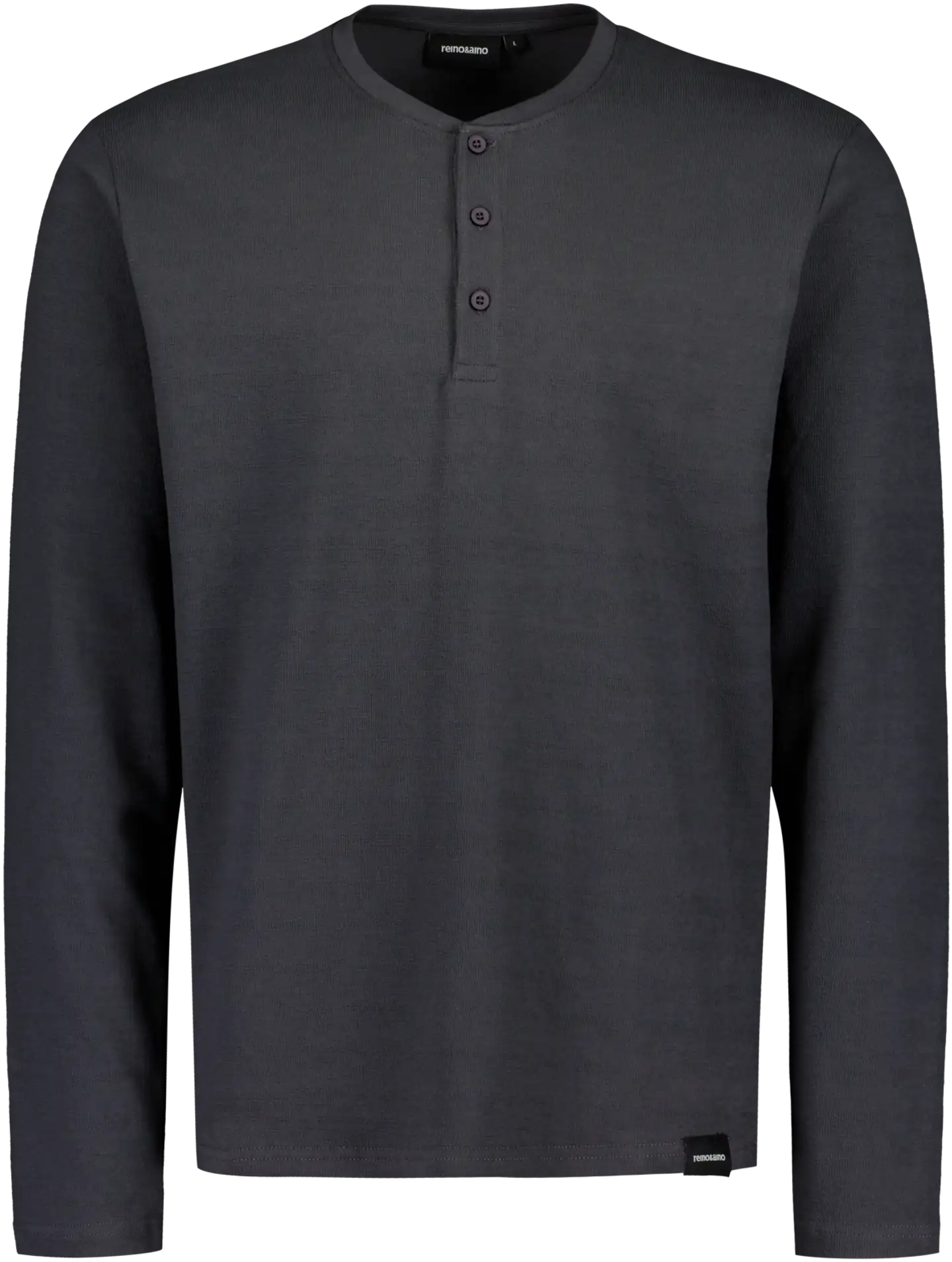 Reino&Aino miesten henleypaita Reino - Grey - 1