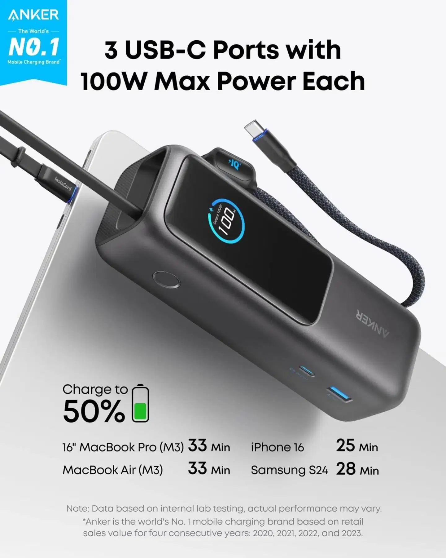 Anker Power Bank 25K / 165W varavirtalähde - 2