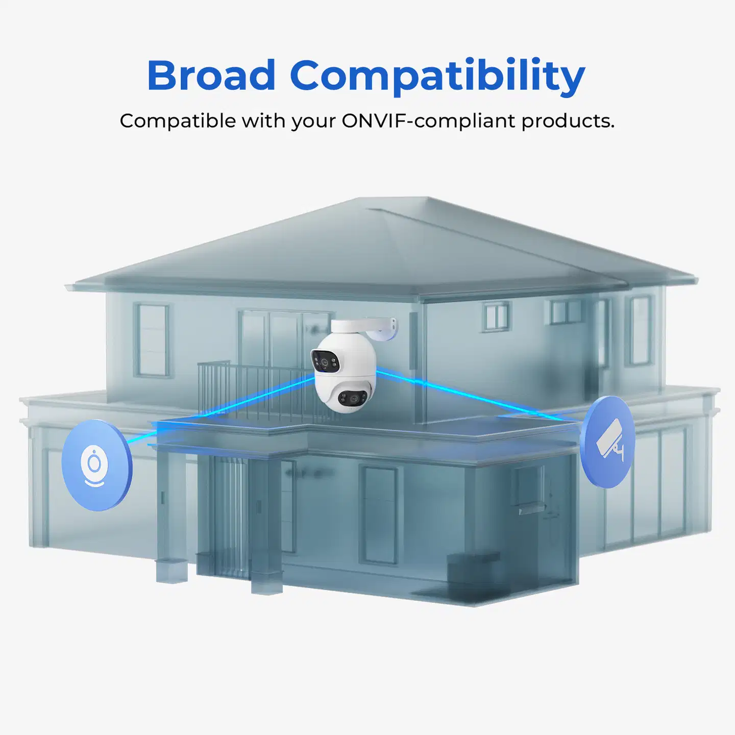 Imilab EC6 Dual 2K+2K WiFi -valvontakamera kahdella objektiivilla ulkokäyttöön CMSXJ68A - 16