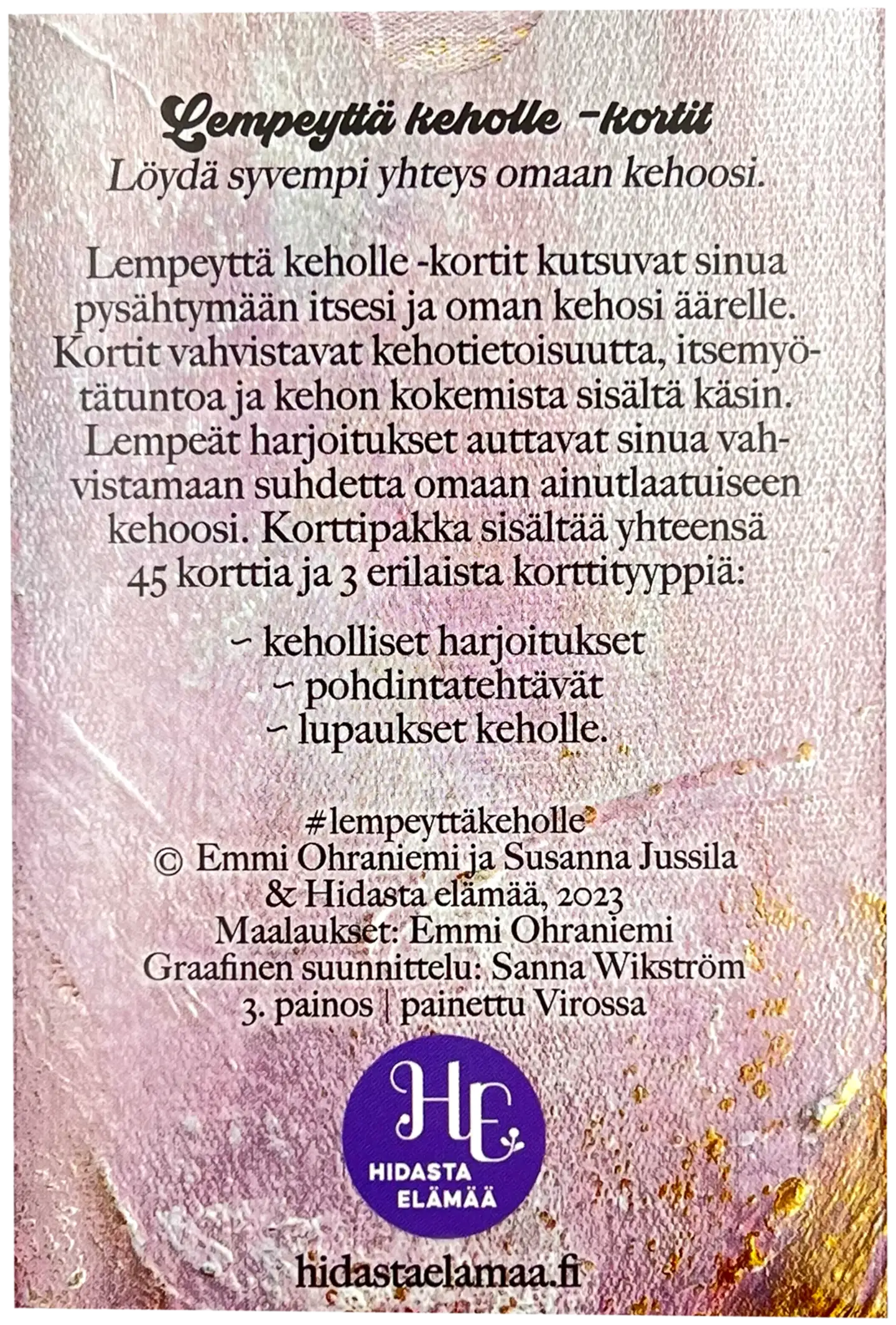 Lempeyttä keholle -kortit - Hidasta elämää - 4