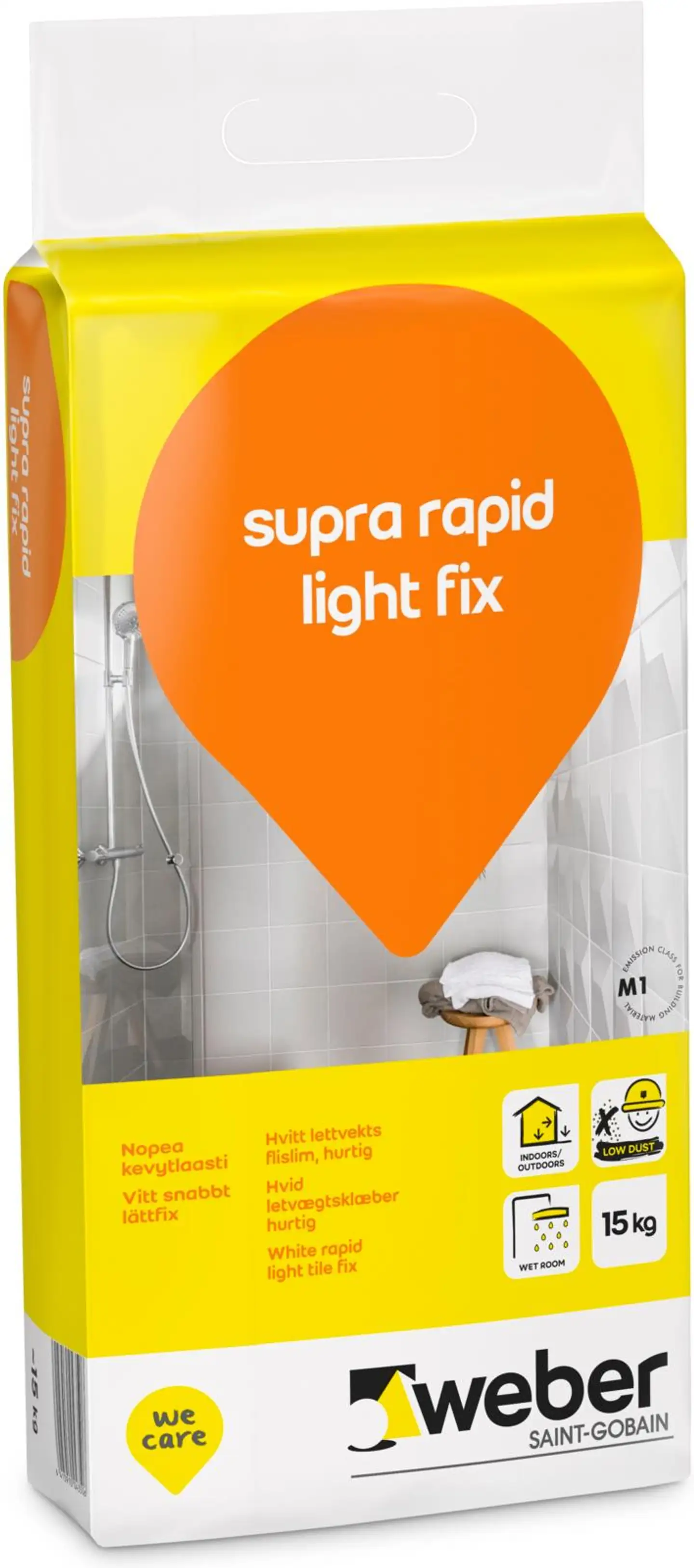 Weber supra rapid light fix Nopea kevytlaasti 15kg