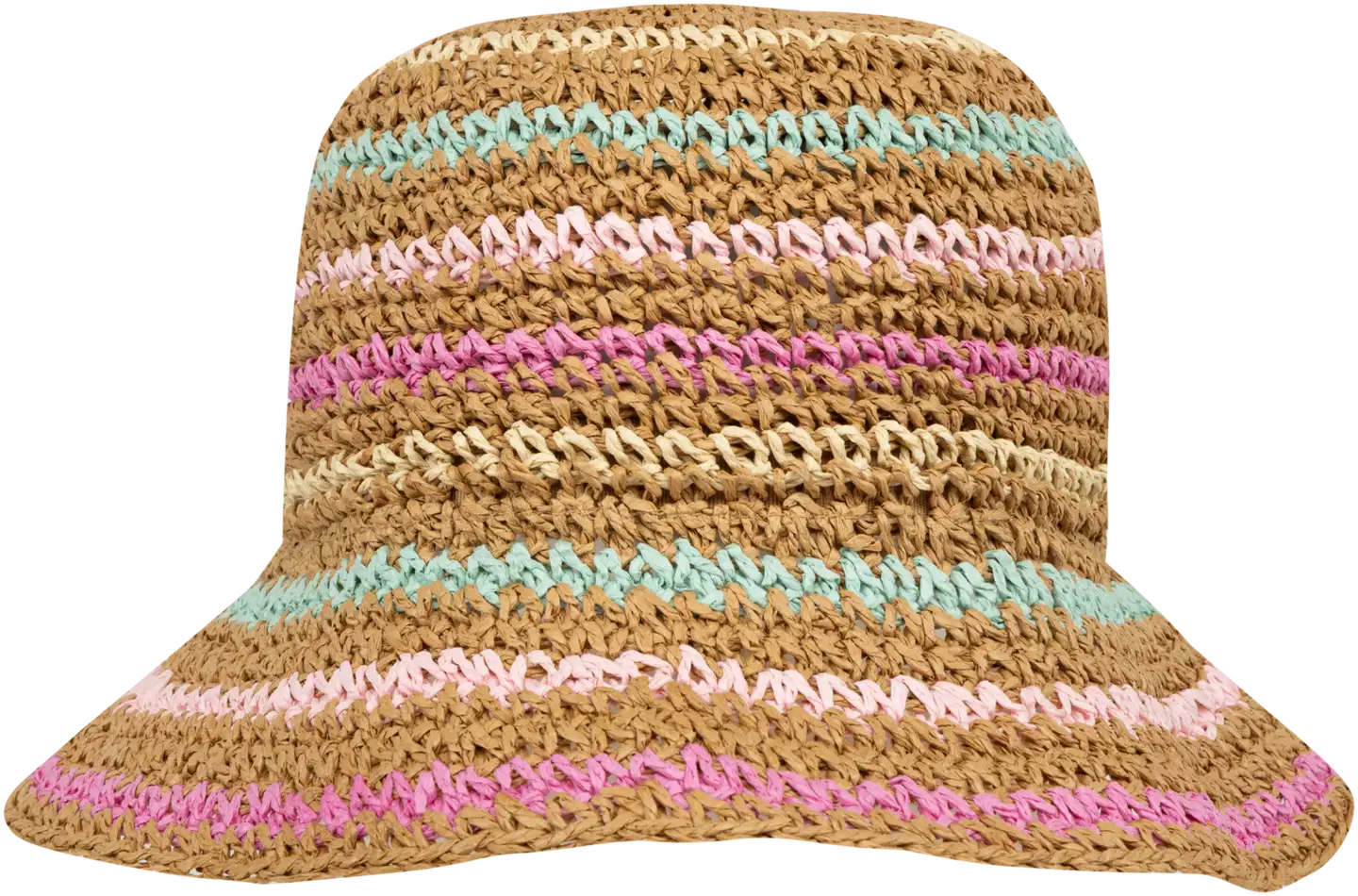 TEX naisten raidallinen lierihattu I283878 - pink