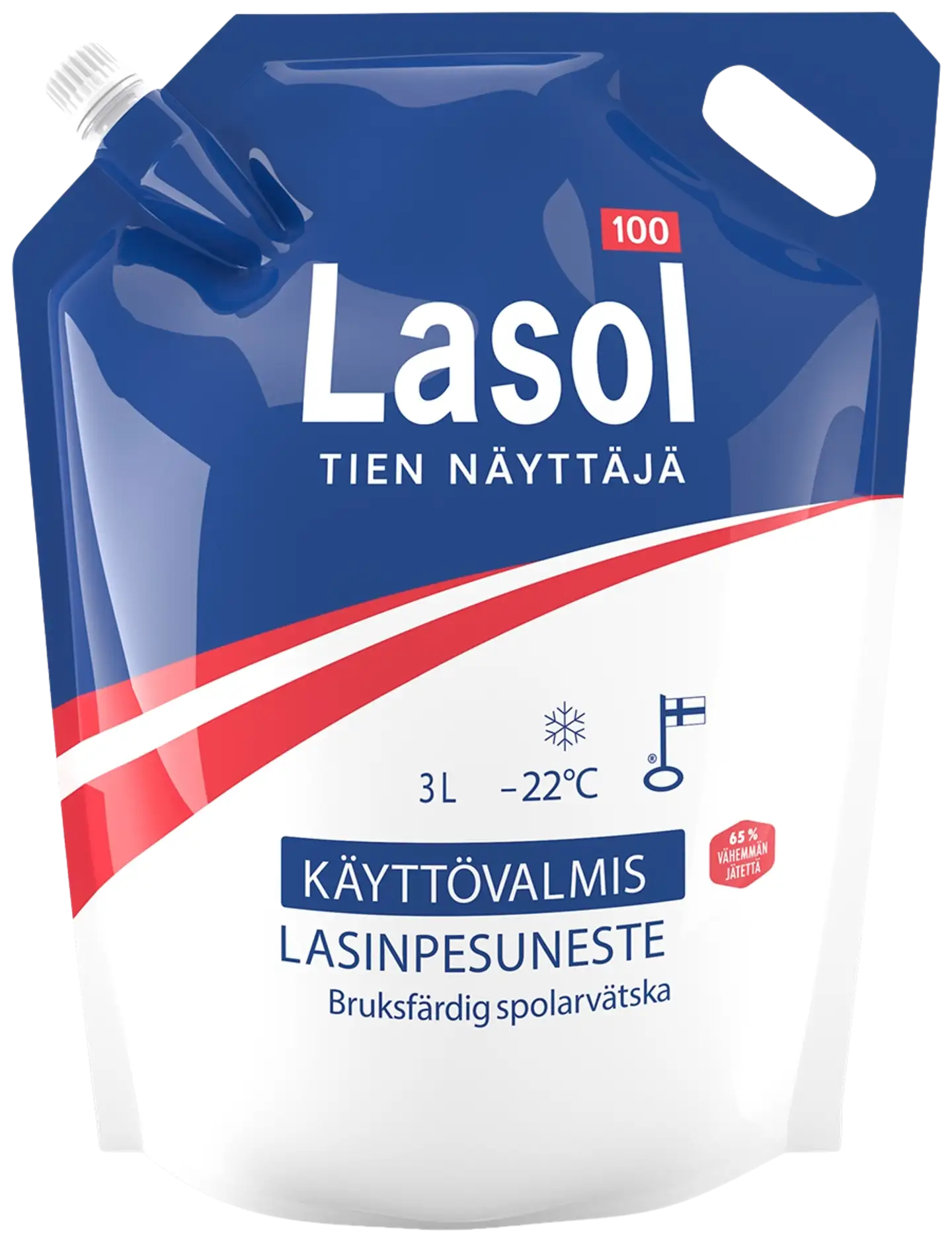 Lasol 100 3L käyttövalmis lasinpesuneste -22C
