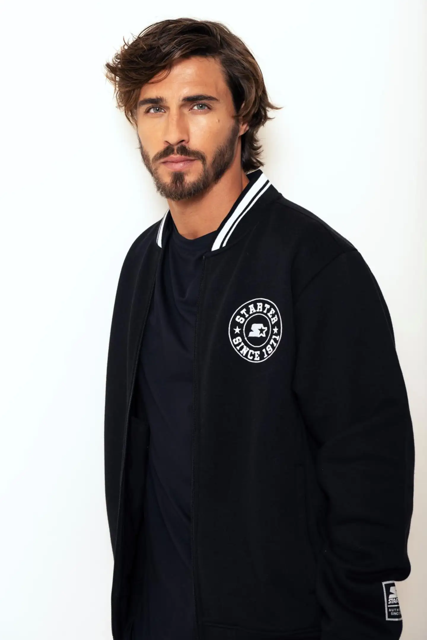 Starter miesten collegetakki Varsity - BLACK - 4