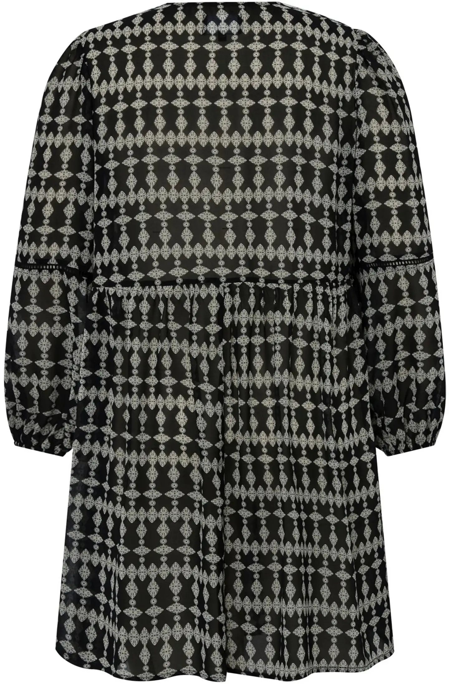 Now Curvy naisten lyhyt tunikamekko 117573, D-mitoitus - Printet - 2