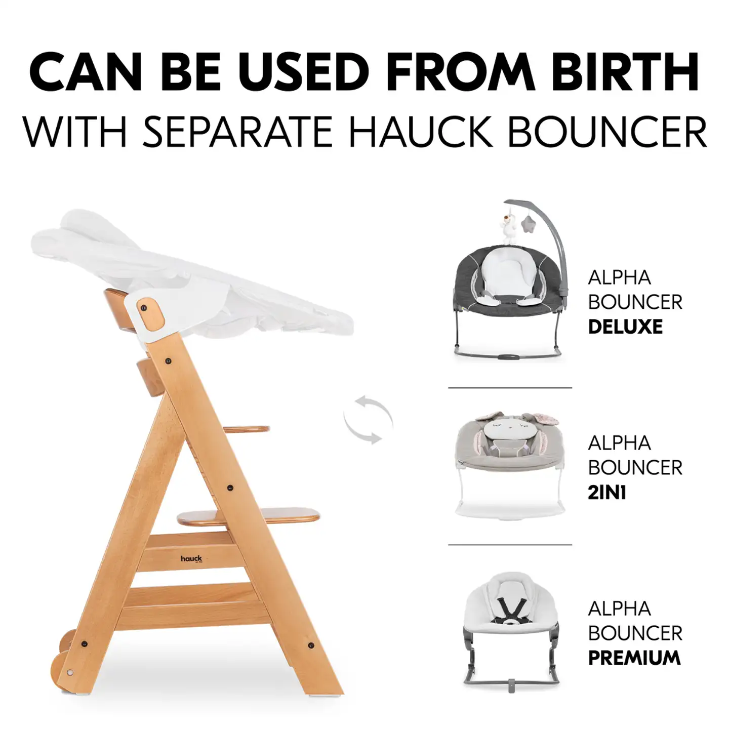 Hauck syöttötuoli Beta+ natural - 20