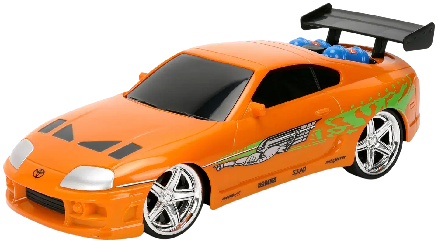 Jada - RC Fast & Furious Nitro Powered Vapor Brian's Toyota Supra Mk4, 1:24, radio-ohjattava, 2 kanavainen ohjain, taajuus 2,4 GHz - 3