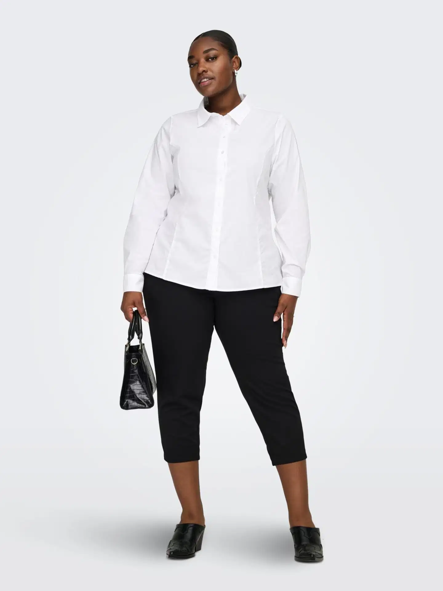 ONLY CARMAKOMA naisten caprit Carsania - BLACK - 5