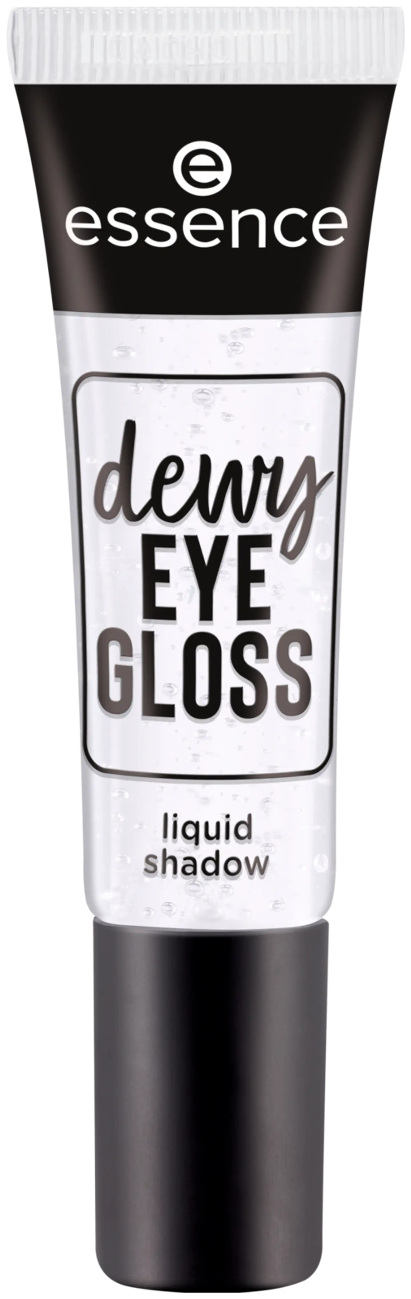 essence dewy EYE GLOSS liquid shadow nestemäinen luomiväri 8 ml - Crystal clear - 1