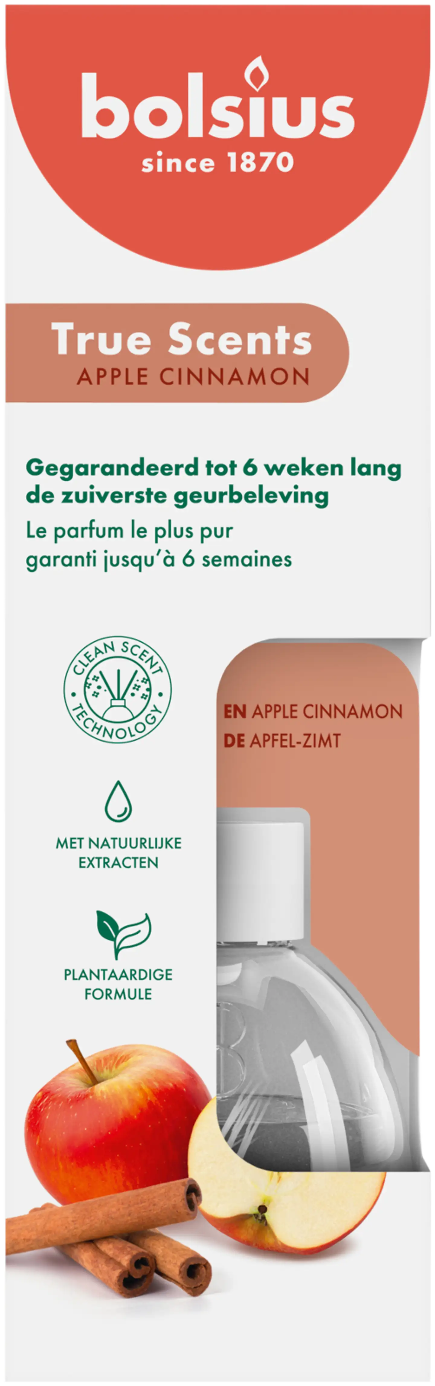 Bolsius True Scents – huonetuoksu – Cinnamon Apple – 60 ml
