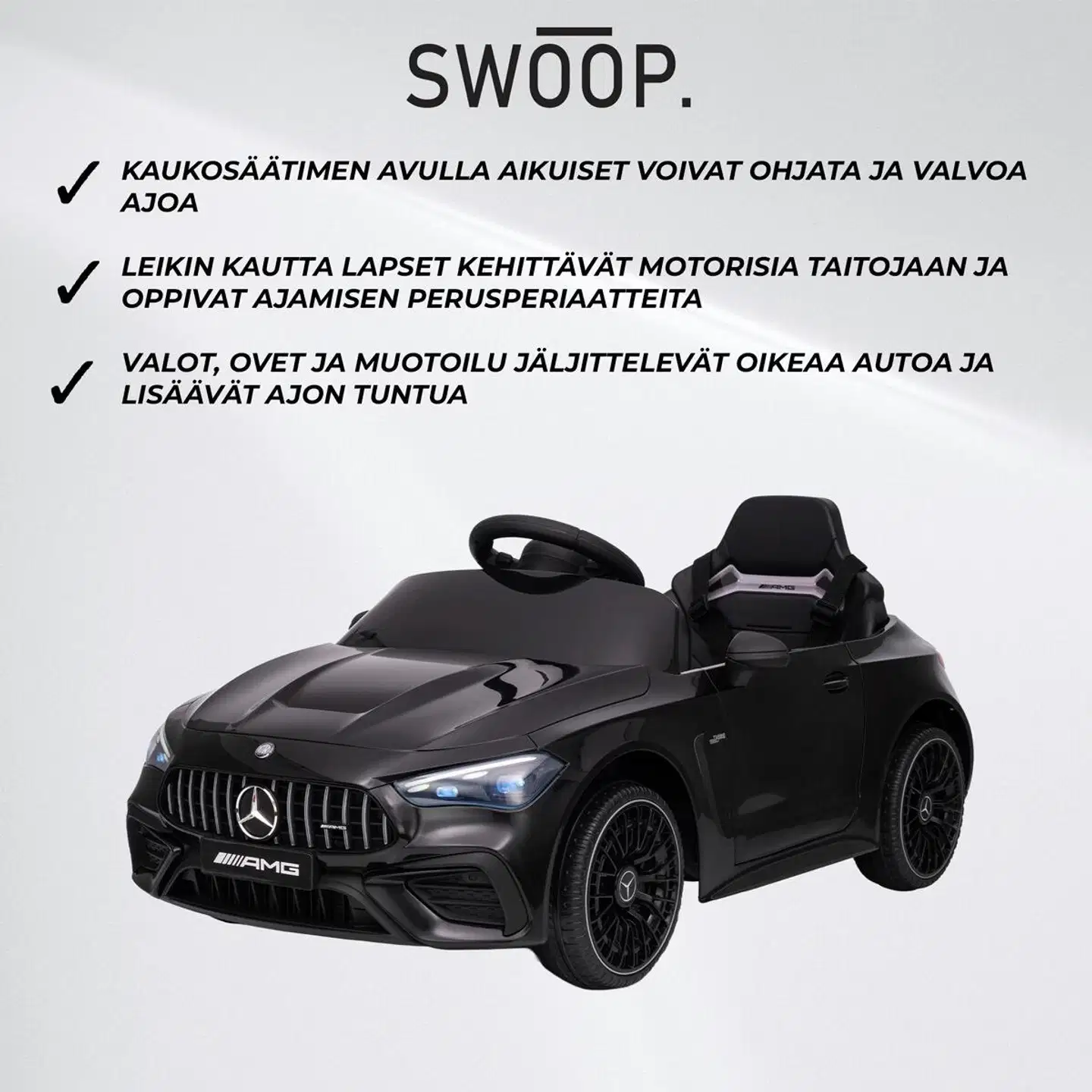 Swoop lasten sähköauto mercedes-benz amg - 3