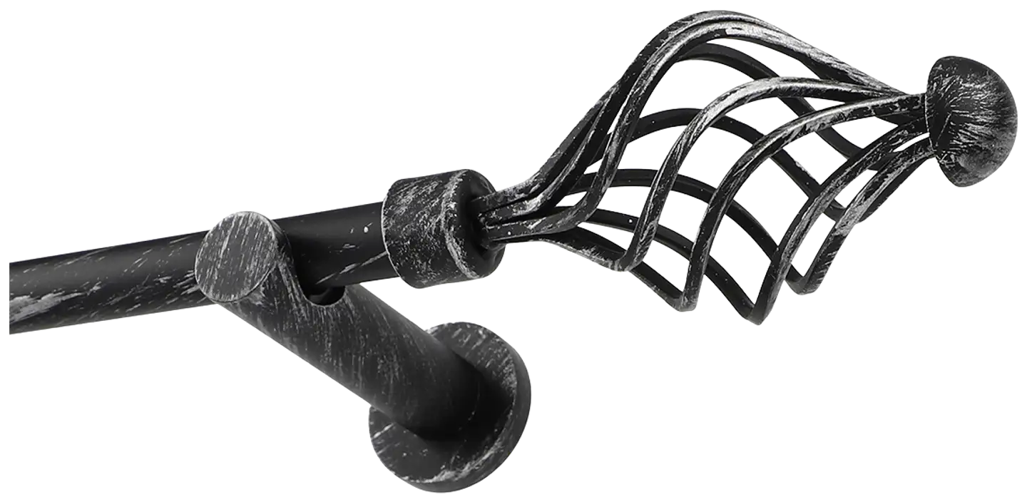 Ihanin verhotangon click-kannakkeet mustakulta 19mm 2kpl/pss - 2