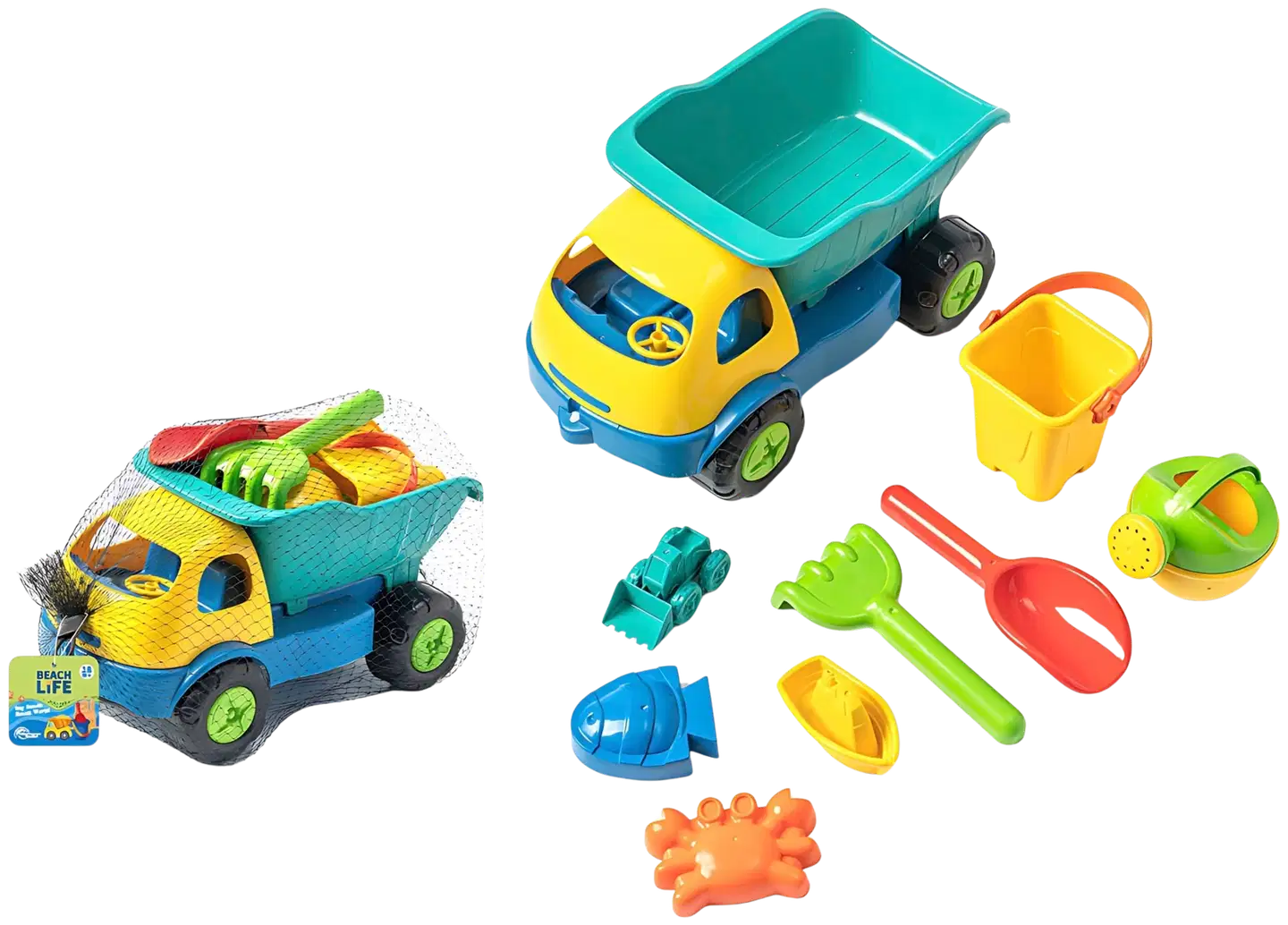 Lasten rantakuorma-autosetti 9 kpl