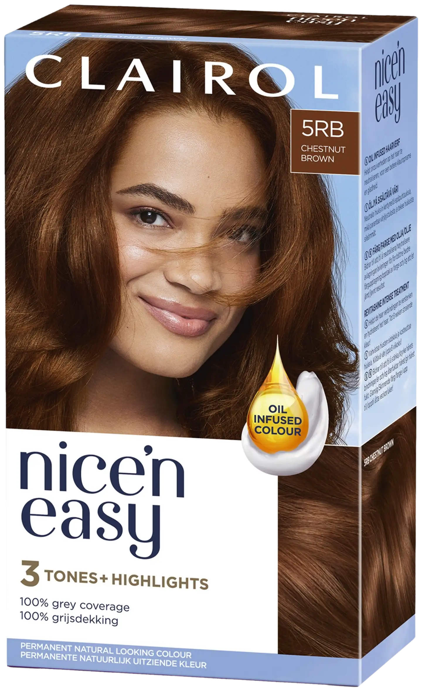 Clairol Nice´n Easy kestoväri 5RB kastanja