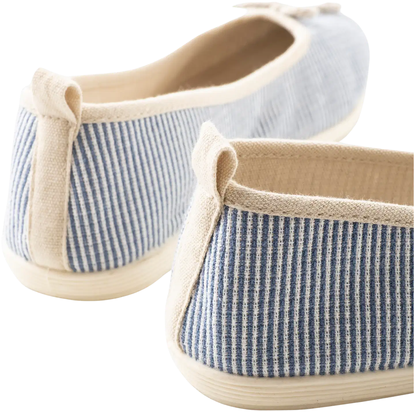 TEX naisten raitaballerinat I274712 - BLUE 2 - 3