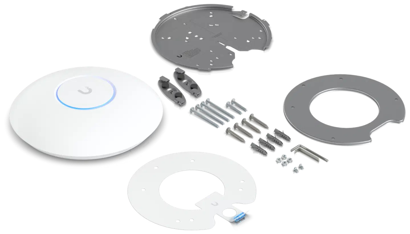 Ubiquiti kattoon asennettava tri-band WiFi 7 -tukiasema skannausradiolla U7-Pro-Max - 8