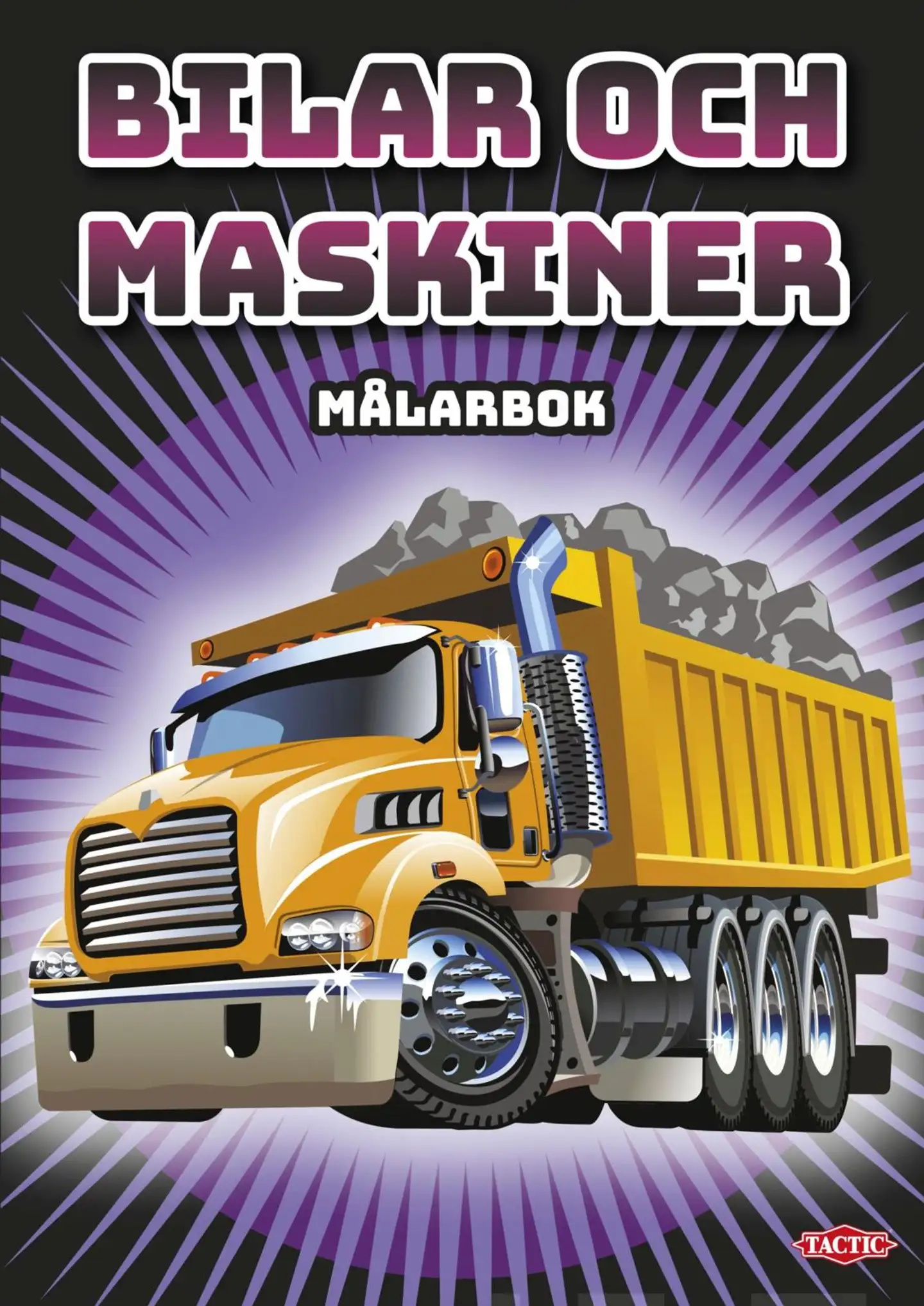 Bilar och maskiner målarbok