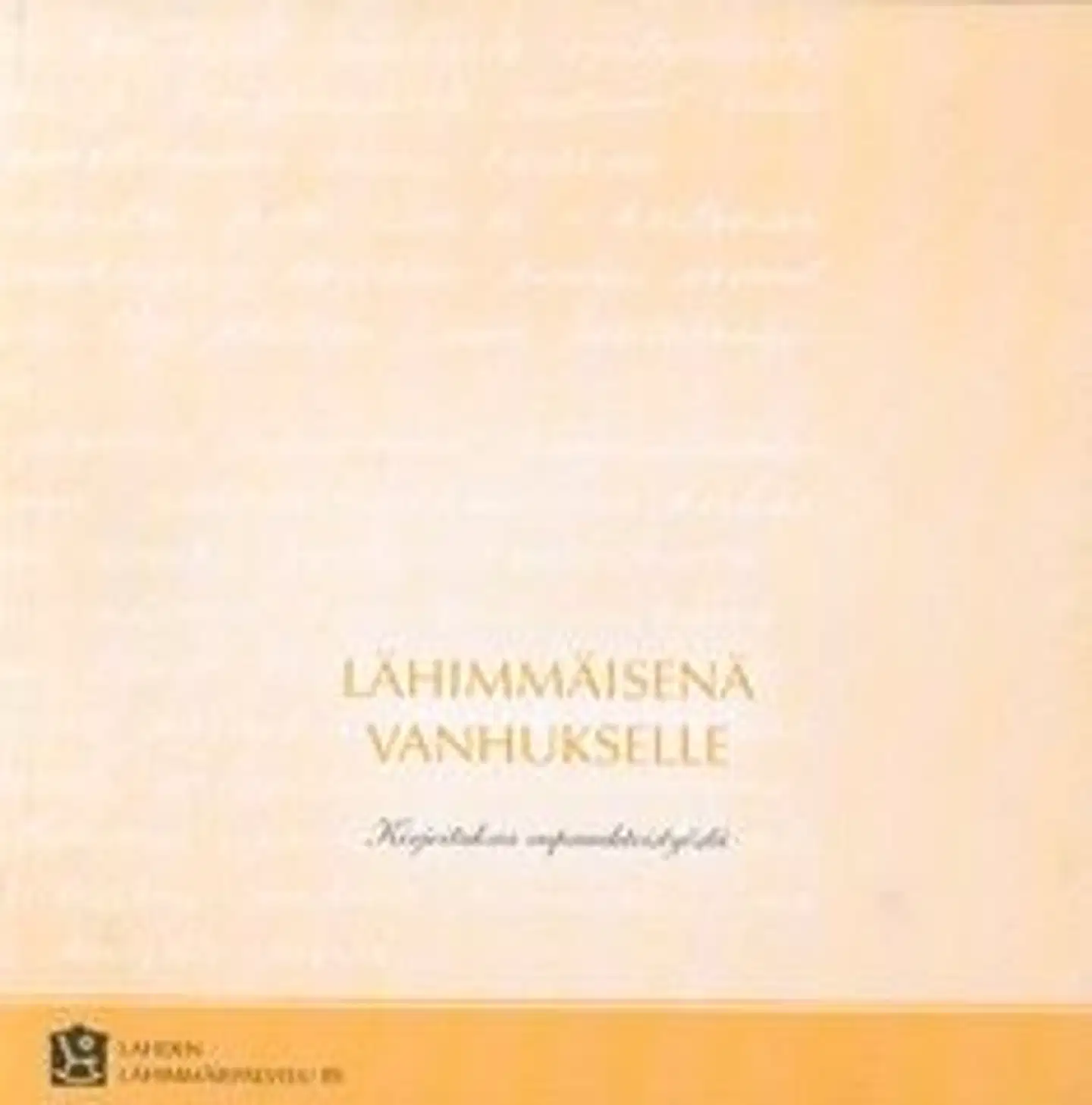 Lähimmäisenä vanhukselle