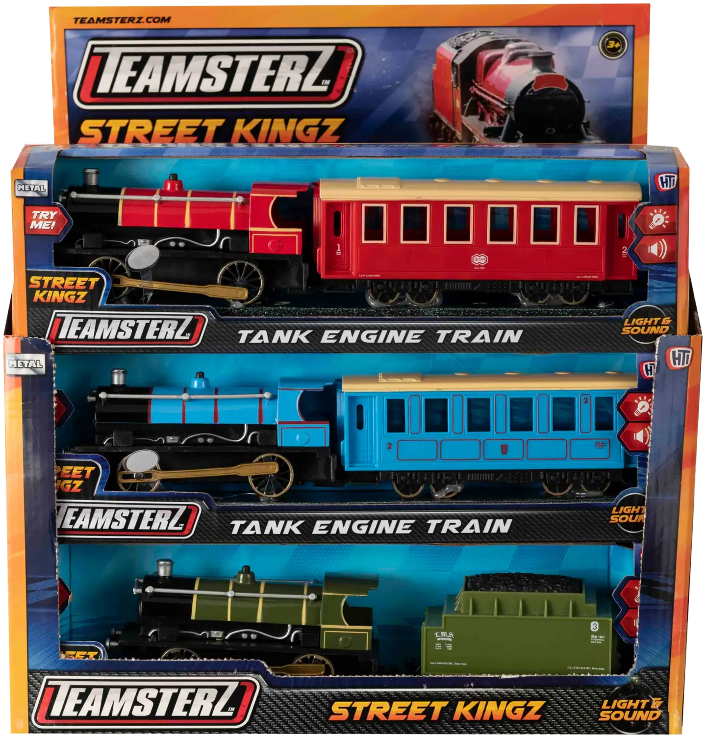 Teamsterz lelu Street Kingz veturi ja junavaunu valoilla ja äänillä - 1