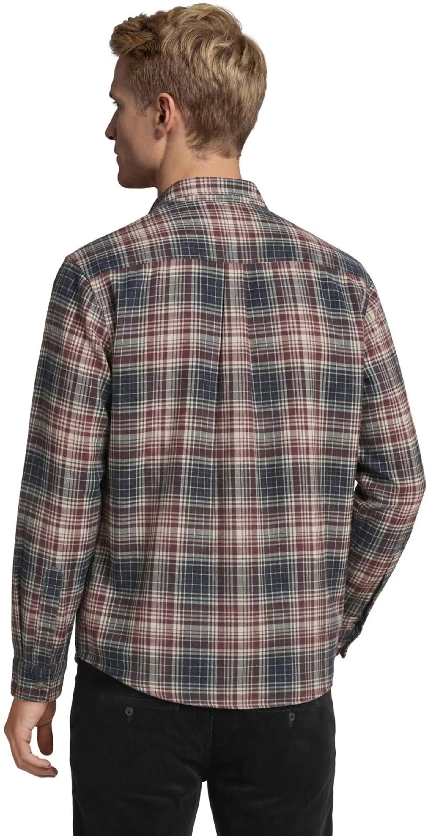 House miesten flanellipaita CYCLO® 194H382604 - Fig/NavyCheck - 3