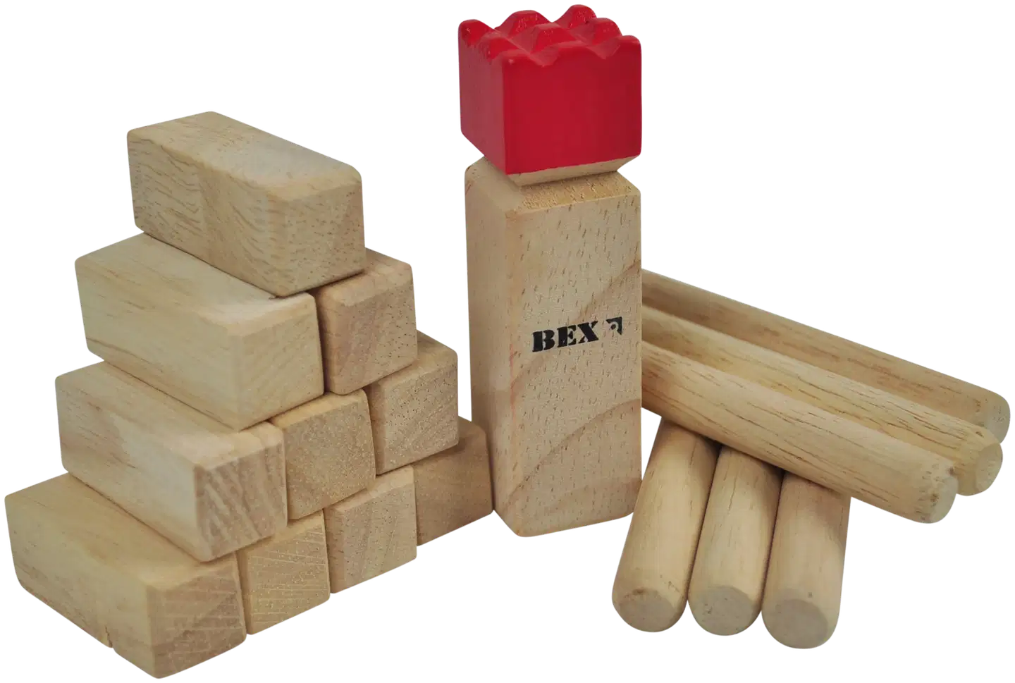 Bex Sport peli Mini Kubb Original, red king - 1