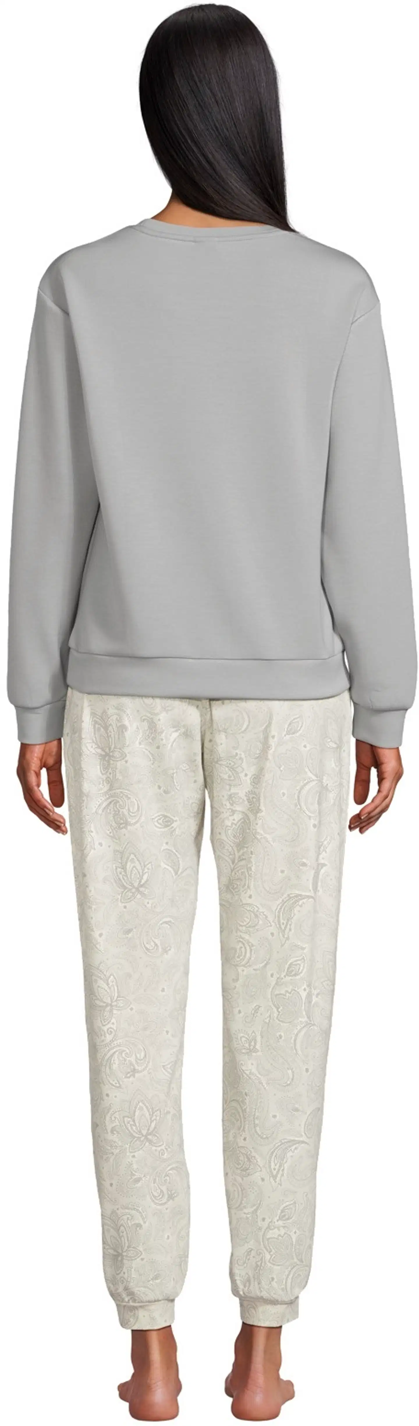 Actuelle naisten pyjama 212A382617 - Grey/AOP - 2