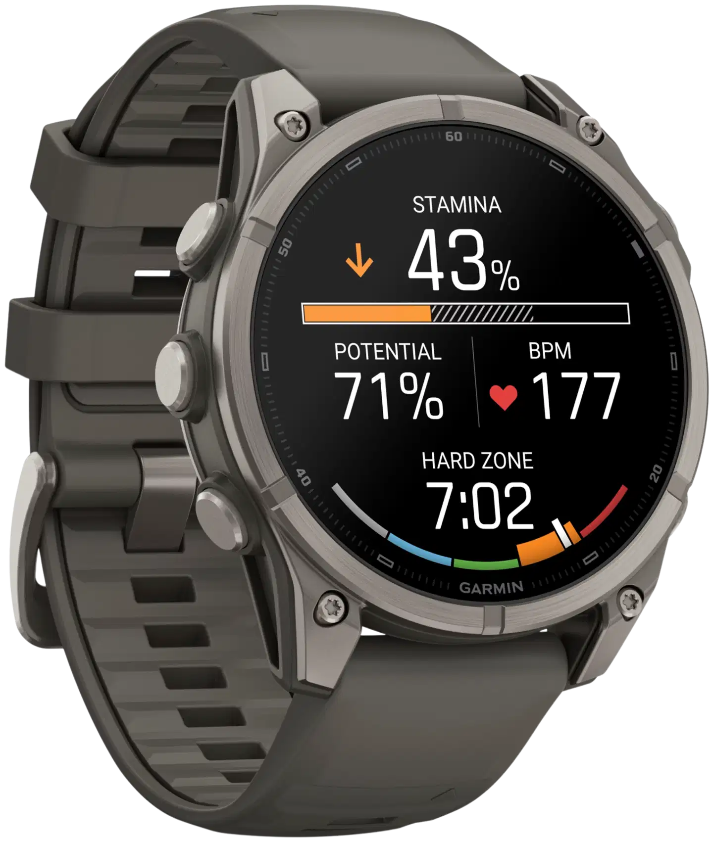 Garmin Fenix 9 47 mm titaani- ja kivenharmaa urheilukello - 5
