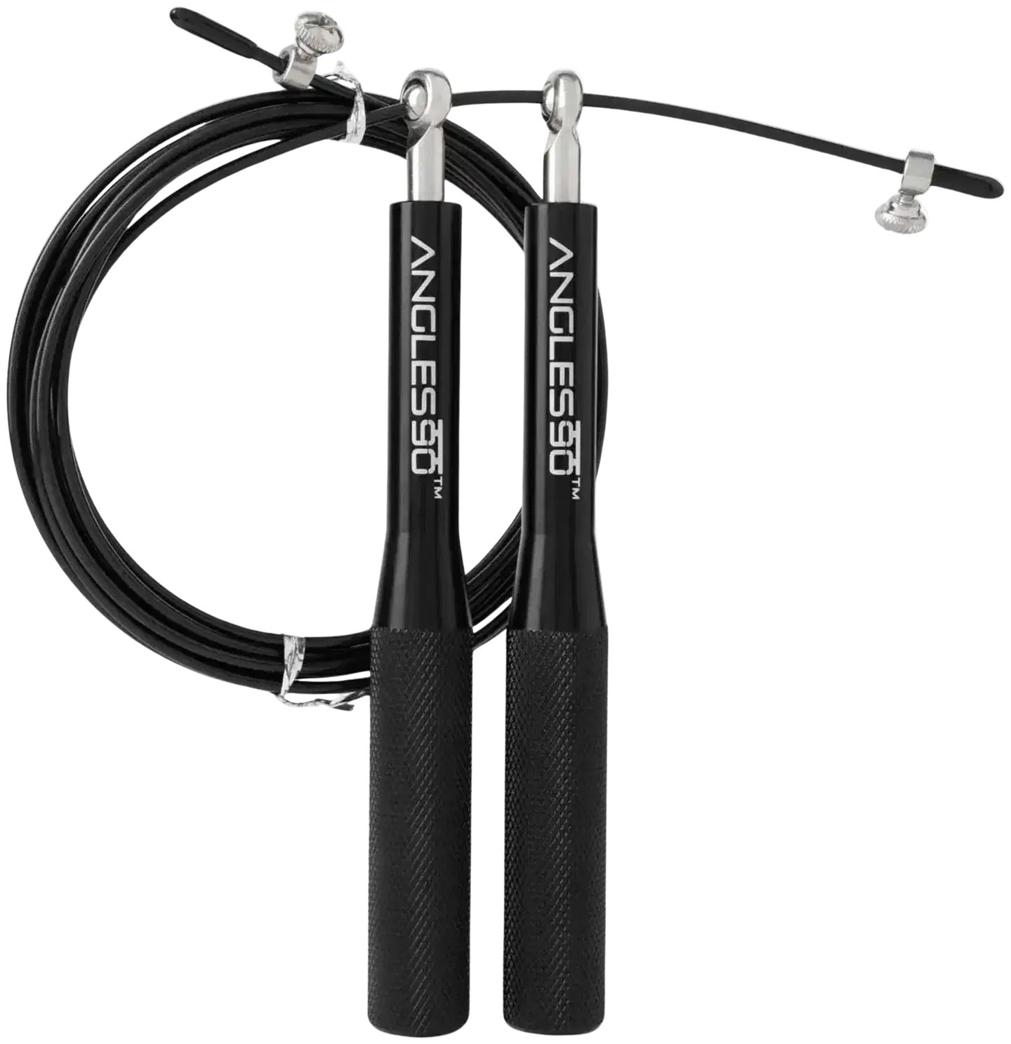 Angles90 A90 Jump Rope nopea hyppynaru, alumiinikahvat, 3 m, musta - 1