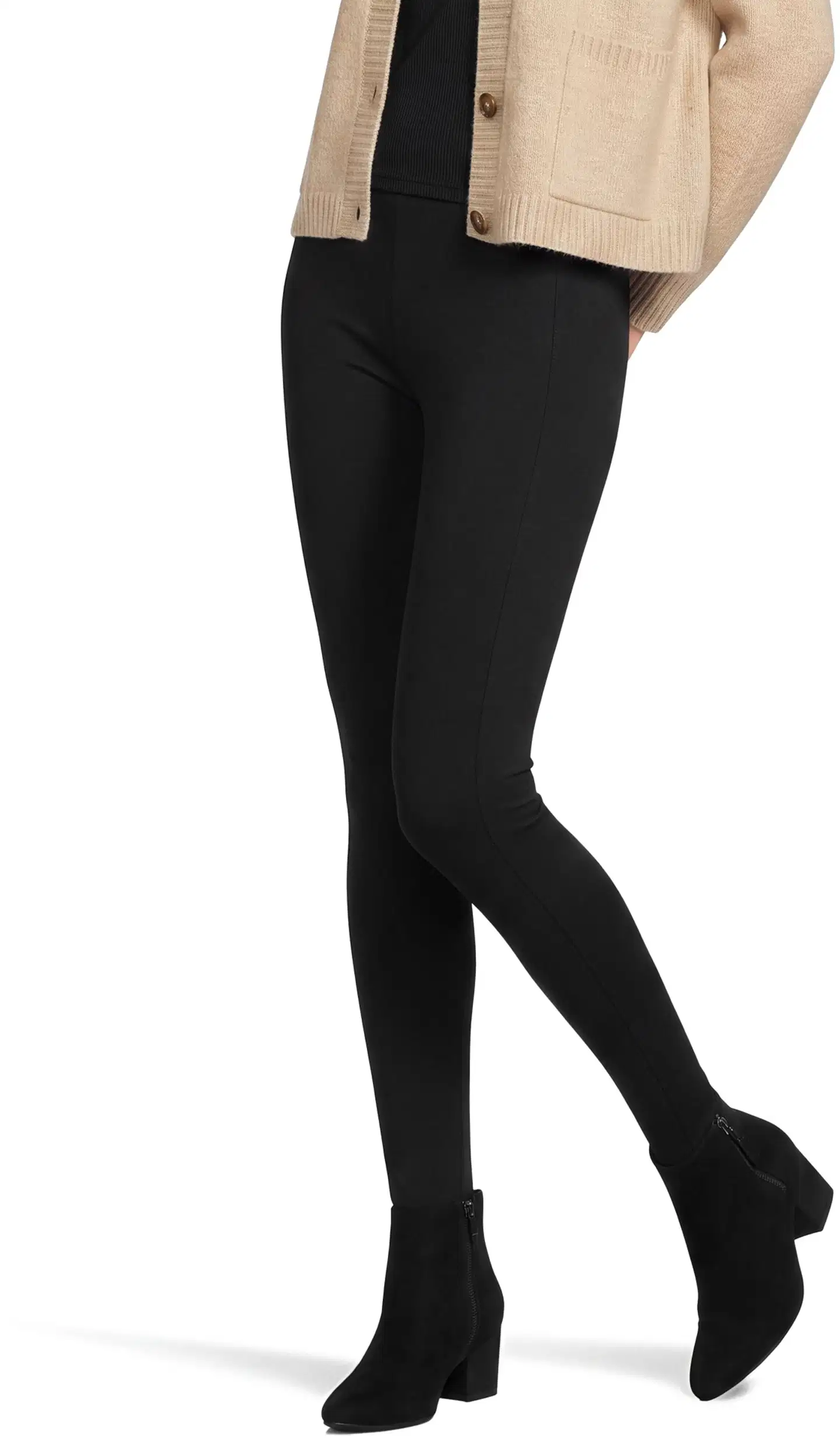 House naisten puntoleggingsit 222H25N001 - jet black - 1