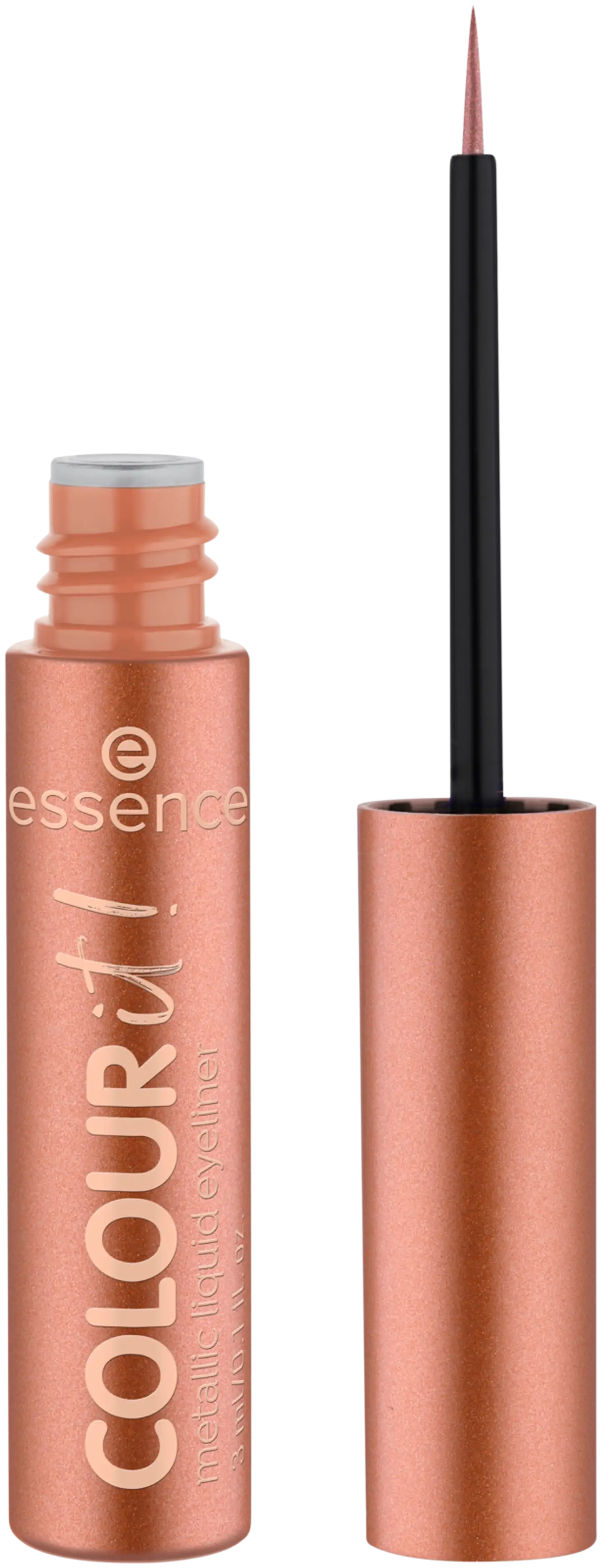 essence COLOUR it! metallic liquid liner 01 Burnished Bronze 3 ml - Burnished Bronze - 2